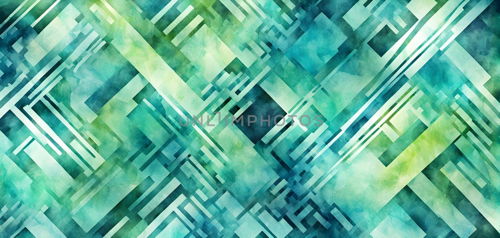 Converging digital lines and sport gear silhouettes creating an abstract pattern to show AI impact in sports training