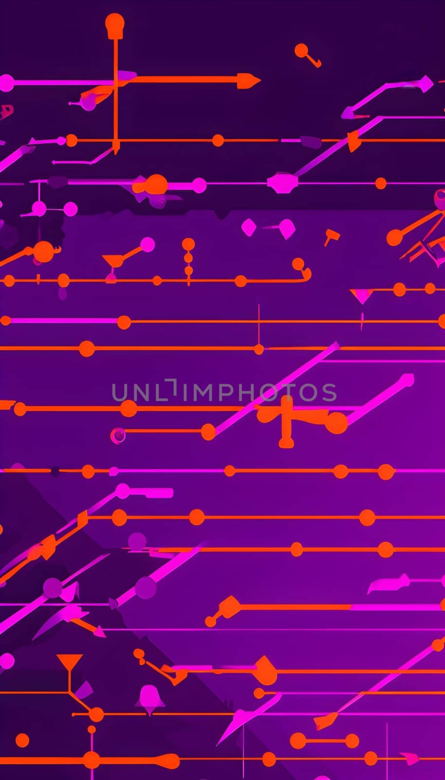 Converging digital lines and sport gear silhouettes creating an abstract pattern to show AI impact in sports training