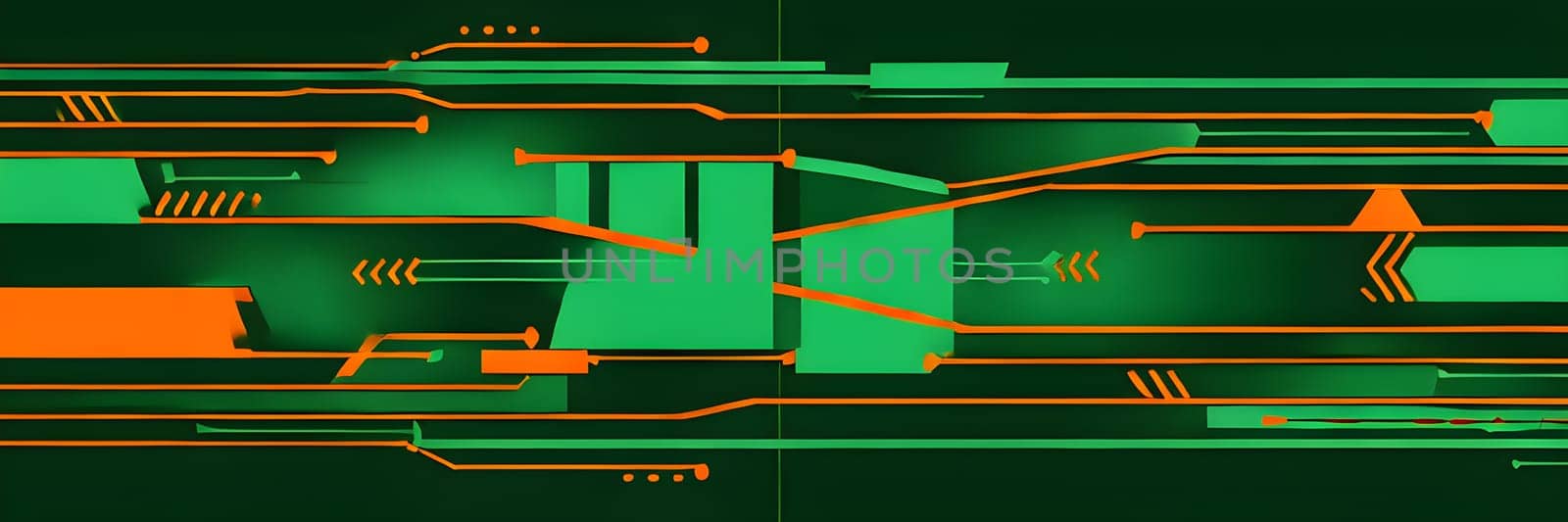 Converging digital lines and sport gear silhouettes creating an abstract pattern to show AI impact in sports training