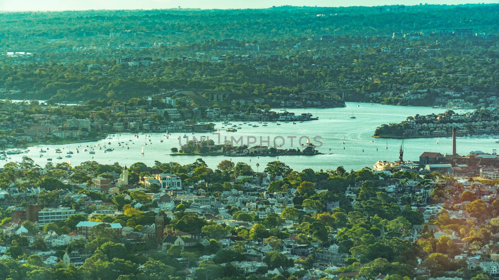 View from Sydney Tower. Shooting Location: sydney, australia