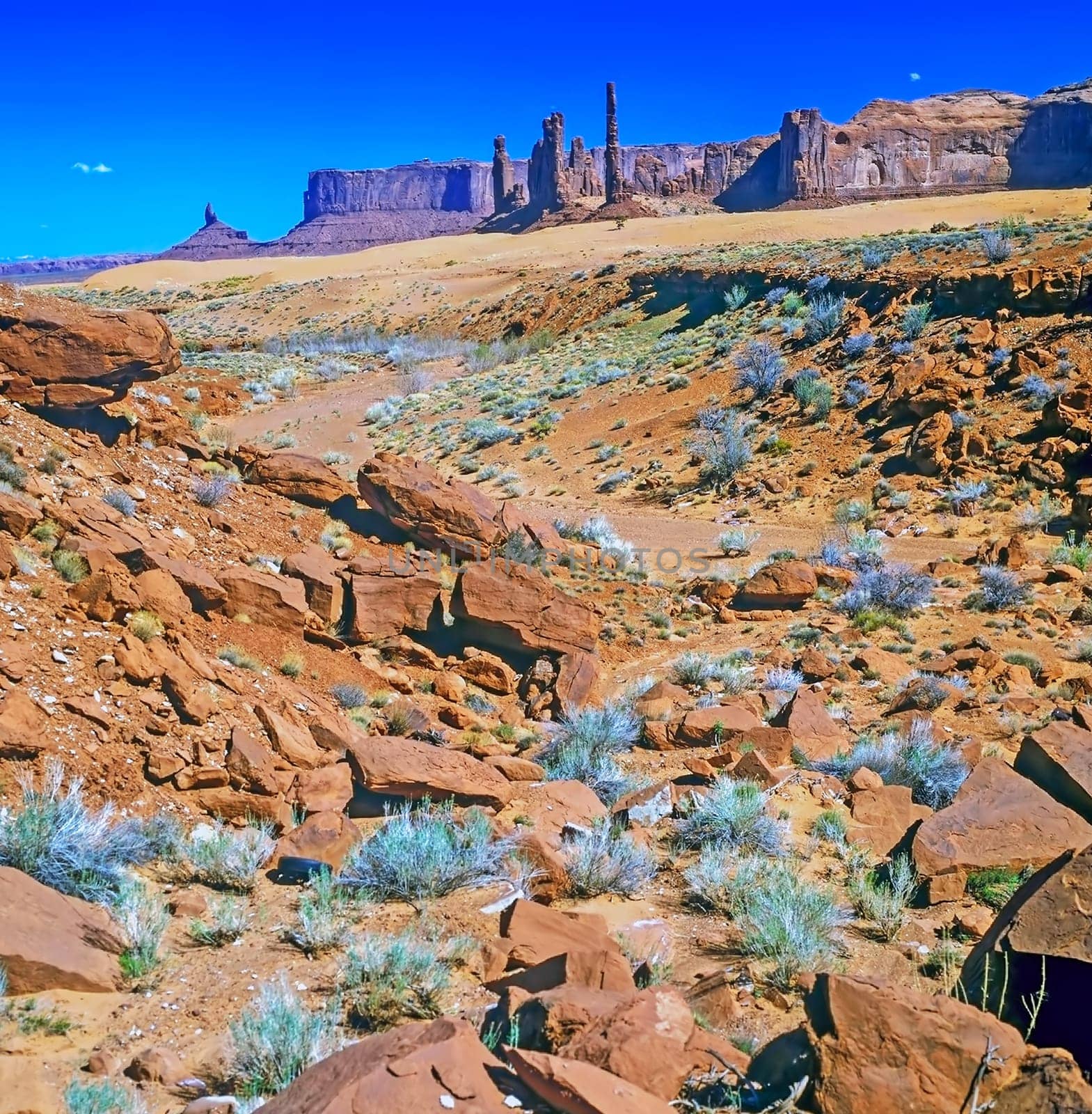 The Totem Pole in Monument Valley.Arizona