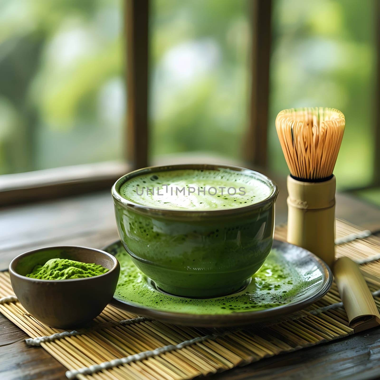 Mindful Sipping: A Matcha Latte Experience on Bamboo