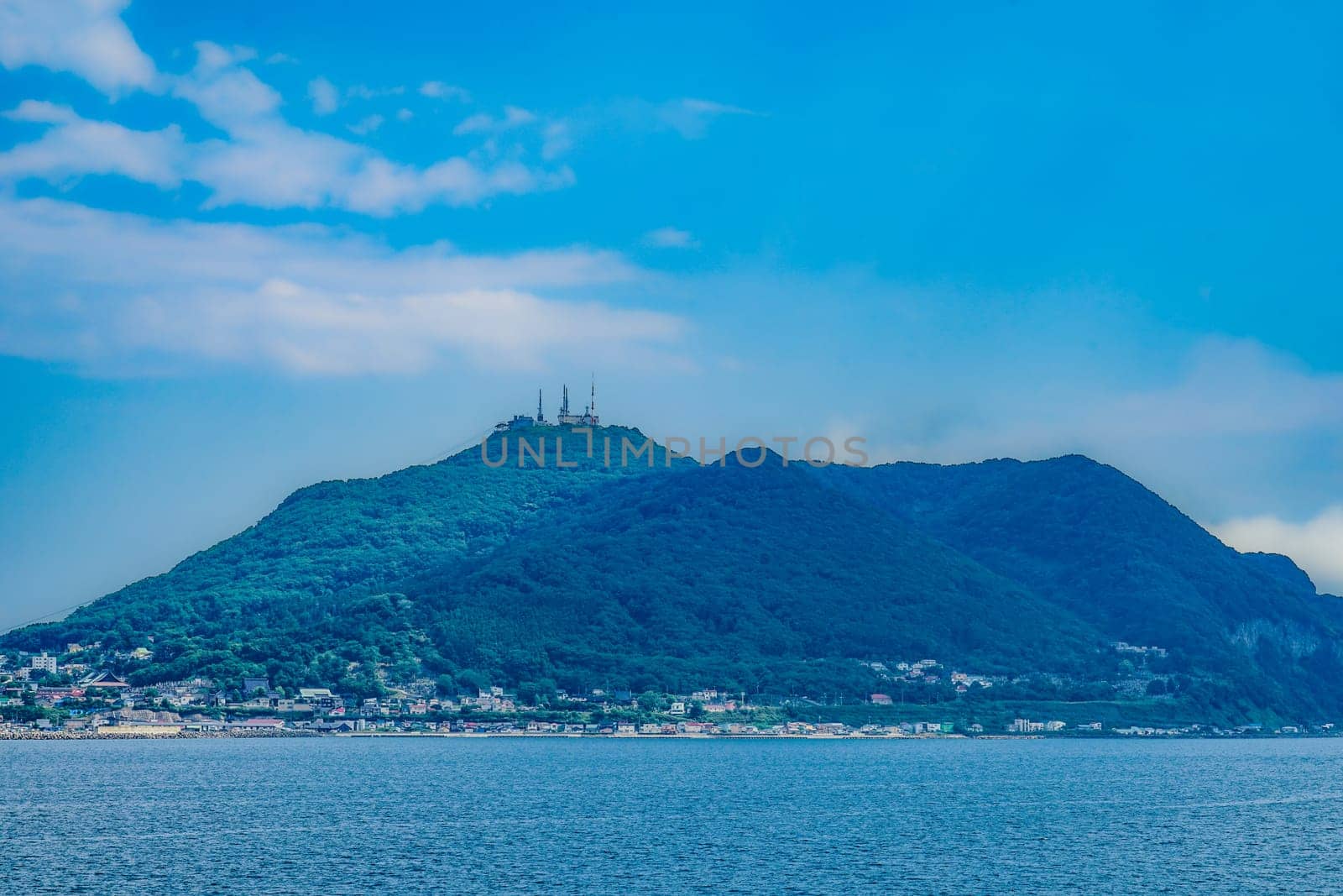 View of Tsugaru Strait. Shooting Location: Hakodate City, Hokkaido