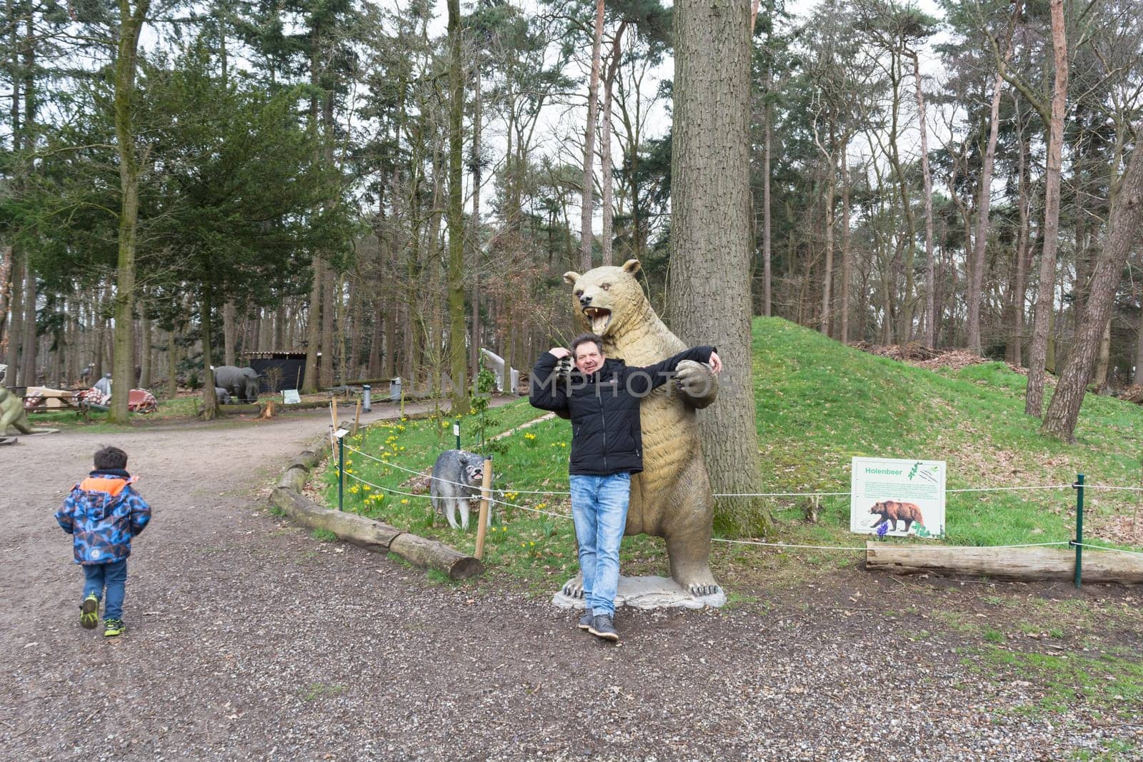 BOXTEL, THE NETHERLANDS - MARCH 09, 2019: Boxtel, The Neterlands - March 09, 2019: Entrance to the Oertijdmuseum near the town of Boxtel in Holland