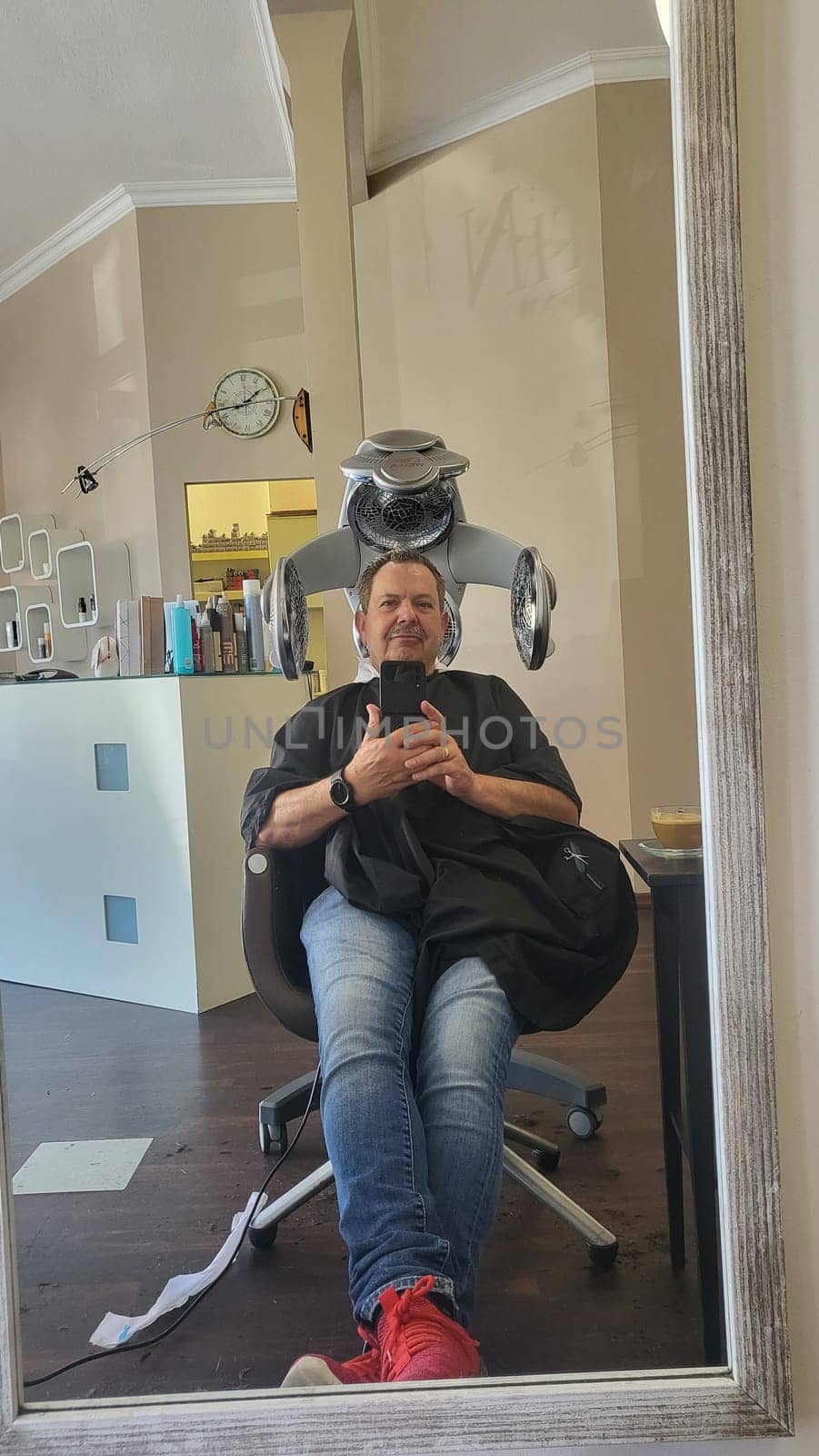 Interior of a luxury hair and beauty salon