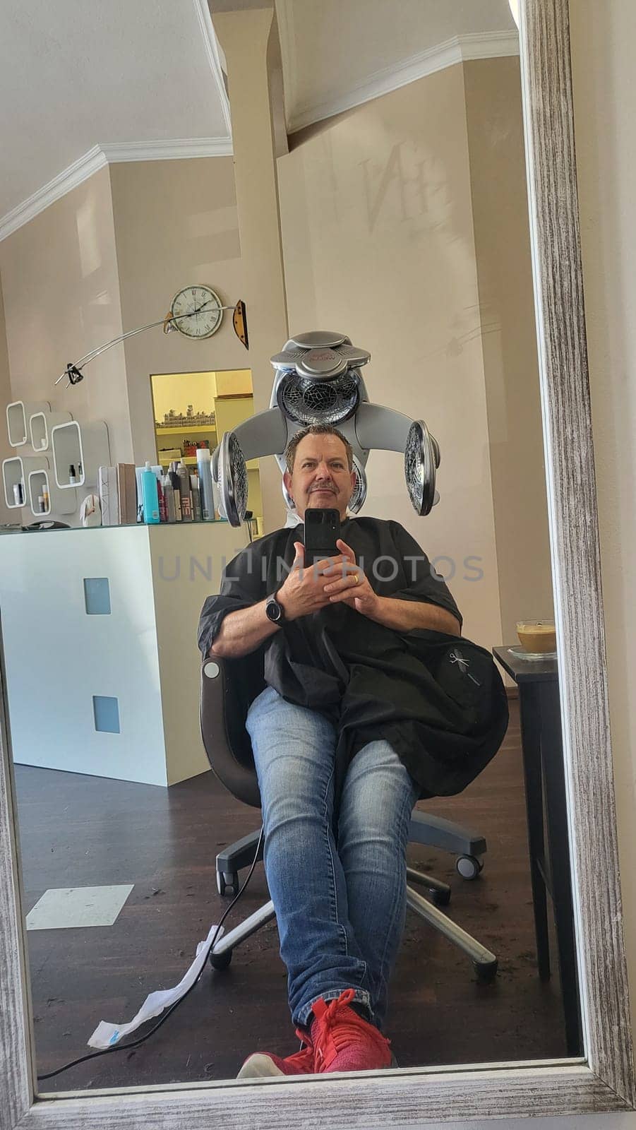 Interior of a luxury hair and beauty salon