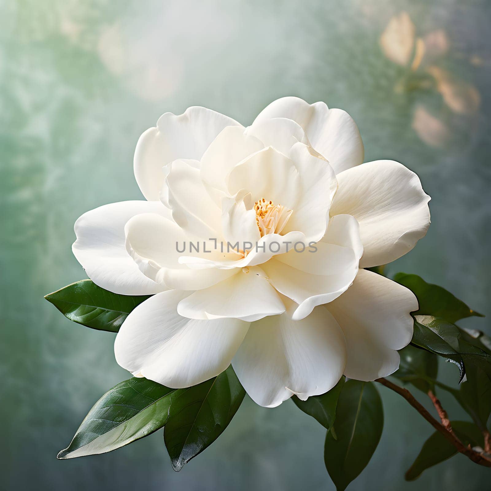 A field of delicate blooming flowers glows softly in pastel hues, bathed in the warm, gentle light of morning.