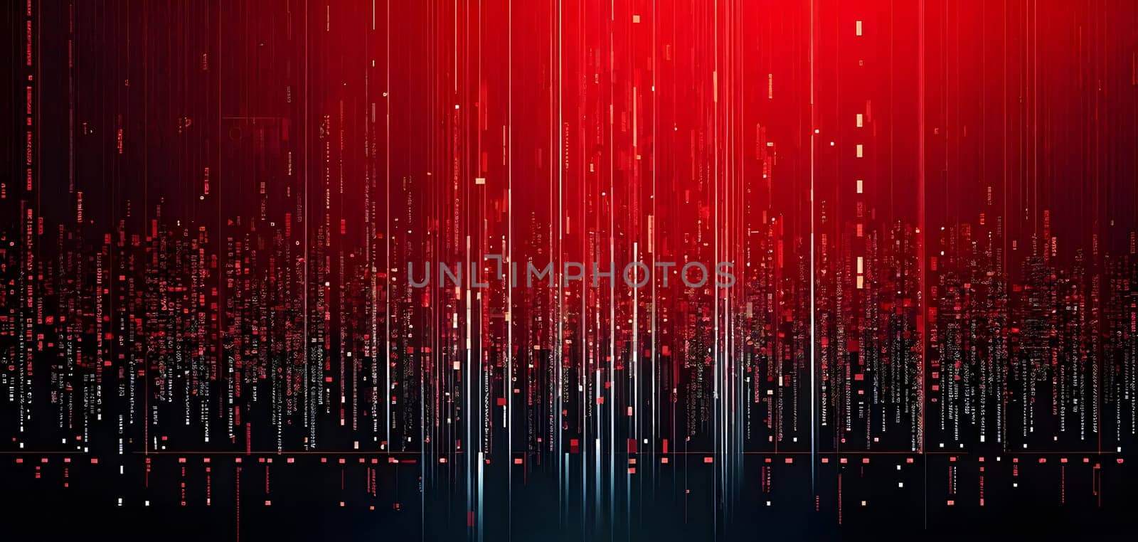 abstract animation of binary code cascading down like digital rain, representing data insights in monochromatic hues