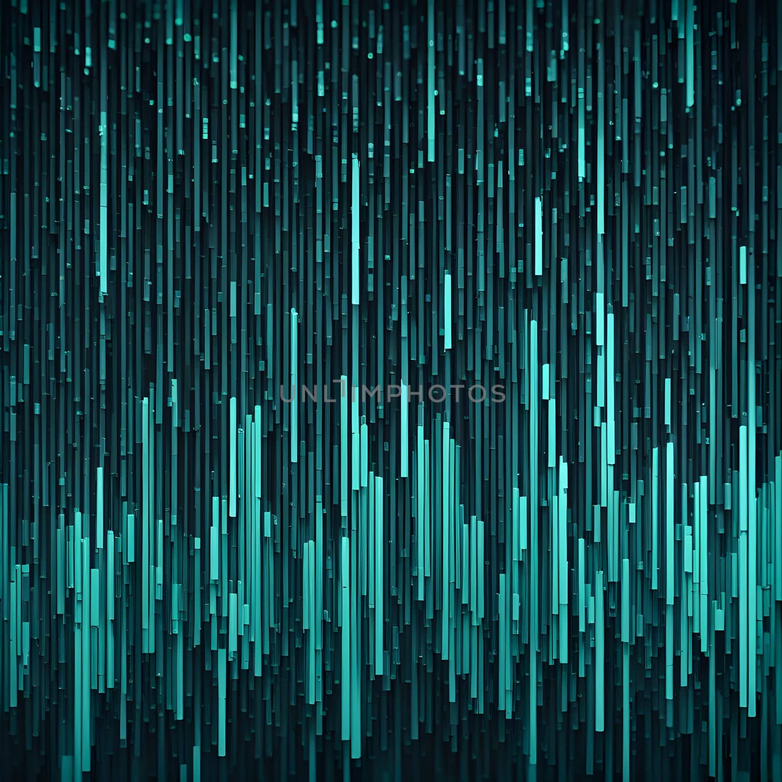 abstract animation of binary code cascading down like digital rain, representing data insights in monochromatic hues