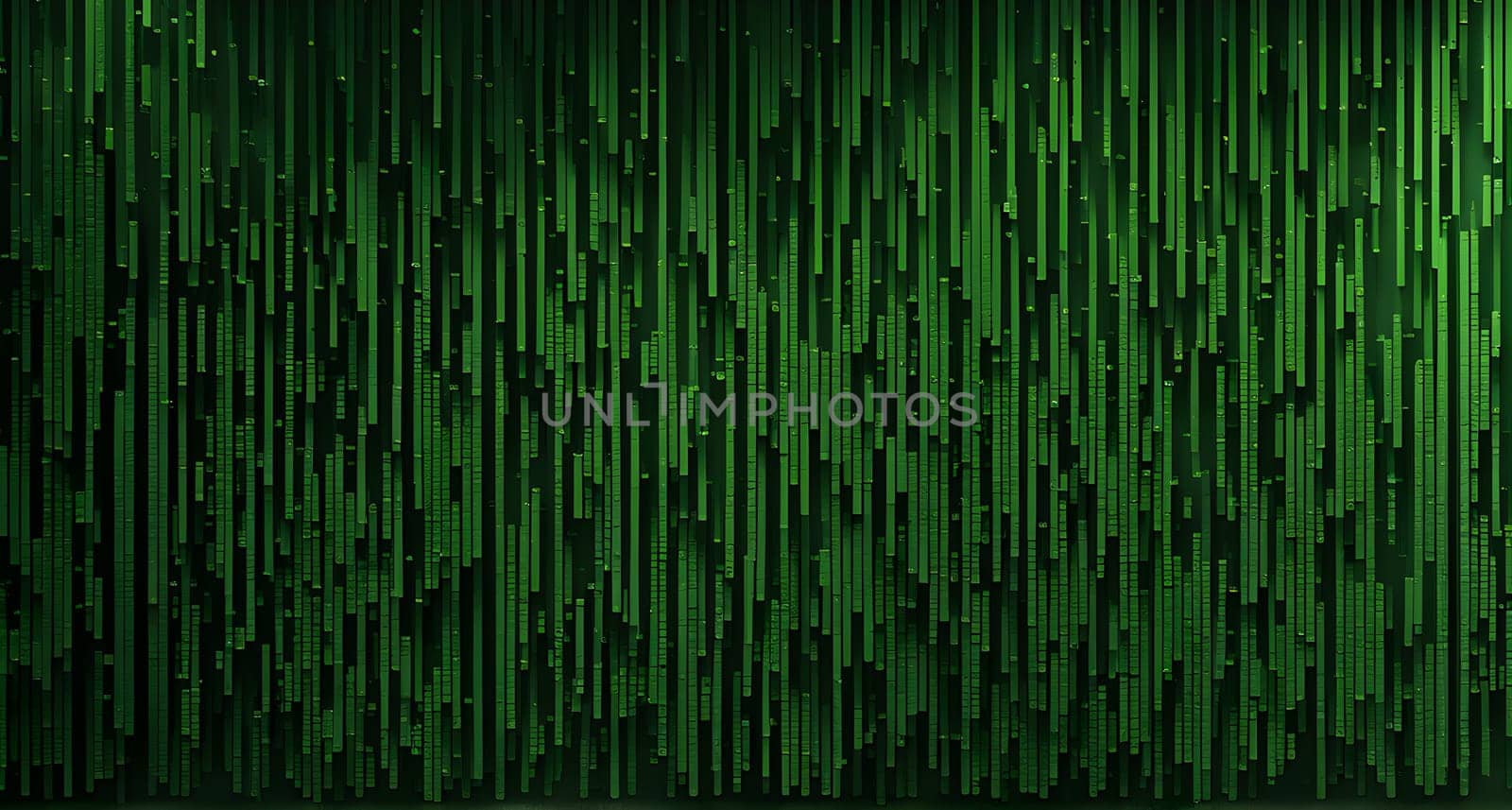 abstract animation of binary code cascading down like digital rain, representing data insights in monochromatic hues