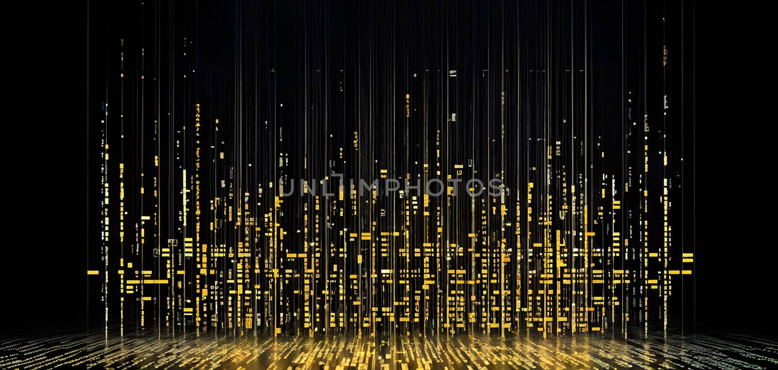 abstract animation of binary code cascading down like digital rain, representing data insights in monochromatic hues