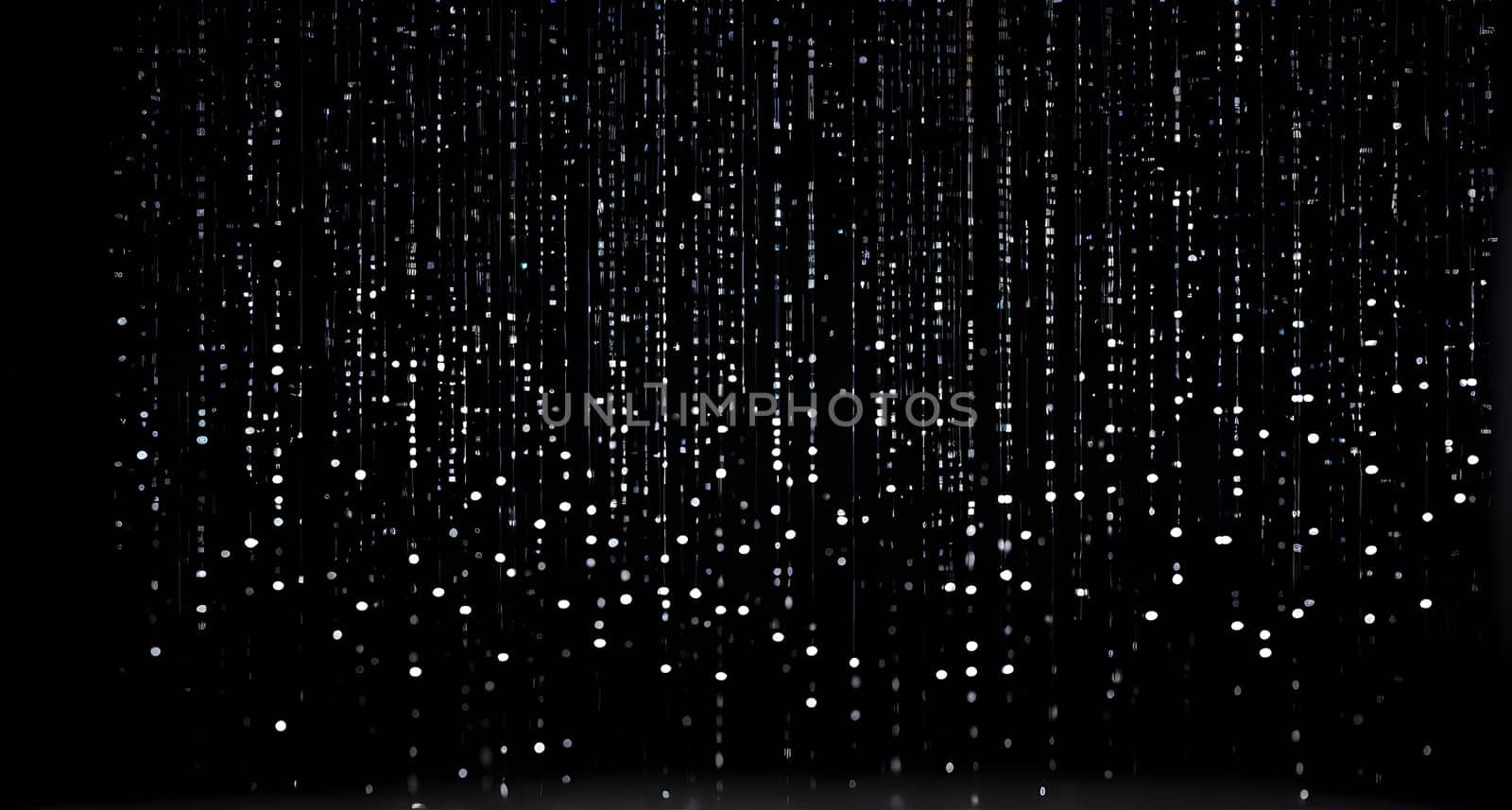 abstract animation of binary code cascading down like digital rain, representing data insights in monochromatic hues
