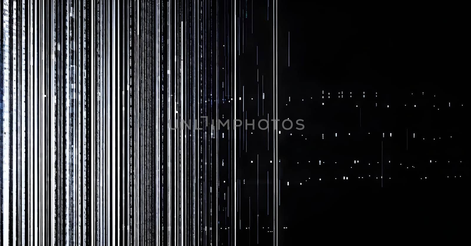 abstract animation of binary code cascading down like digital rain, representing data insights in monochromatic hues