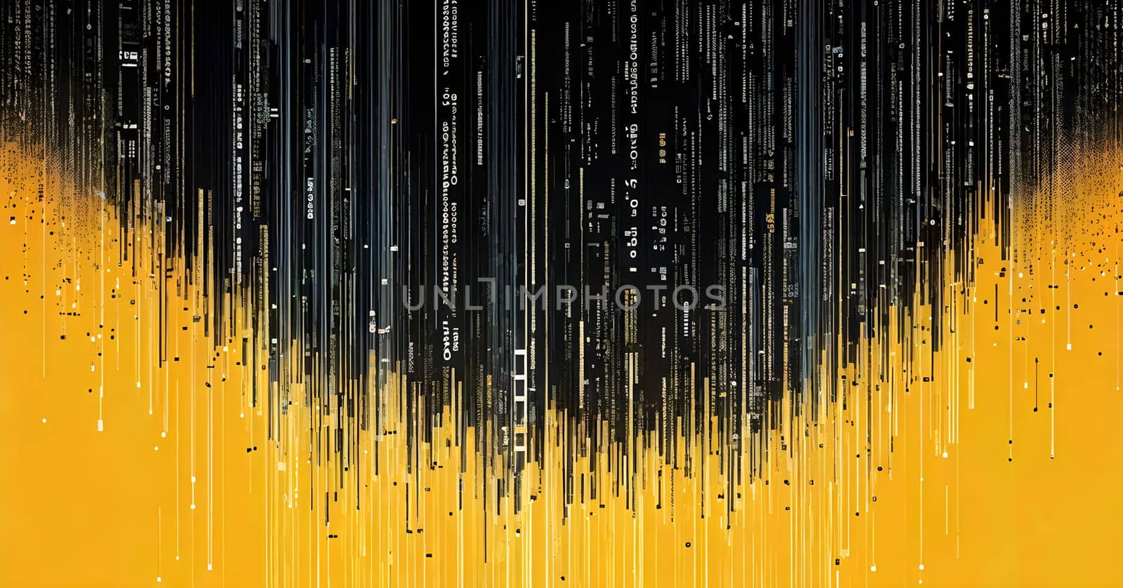 abstract animation of binary code cascading down like digital rain, representing data insights in monochromatic hues