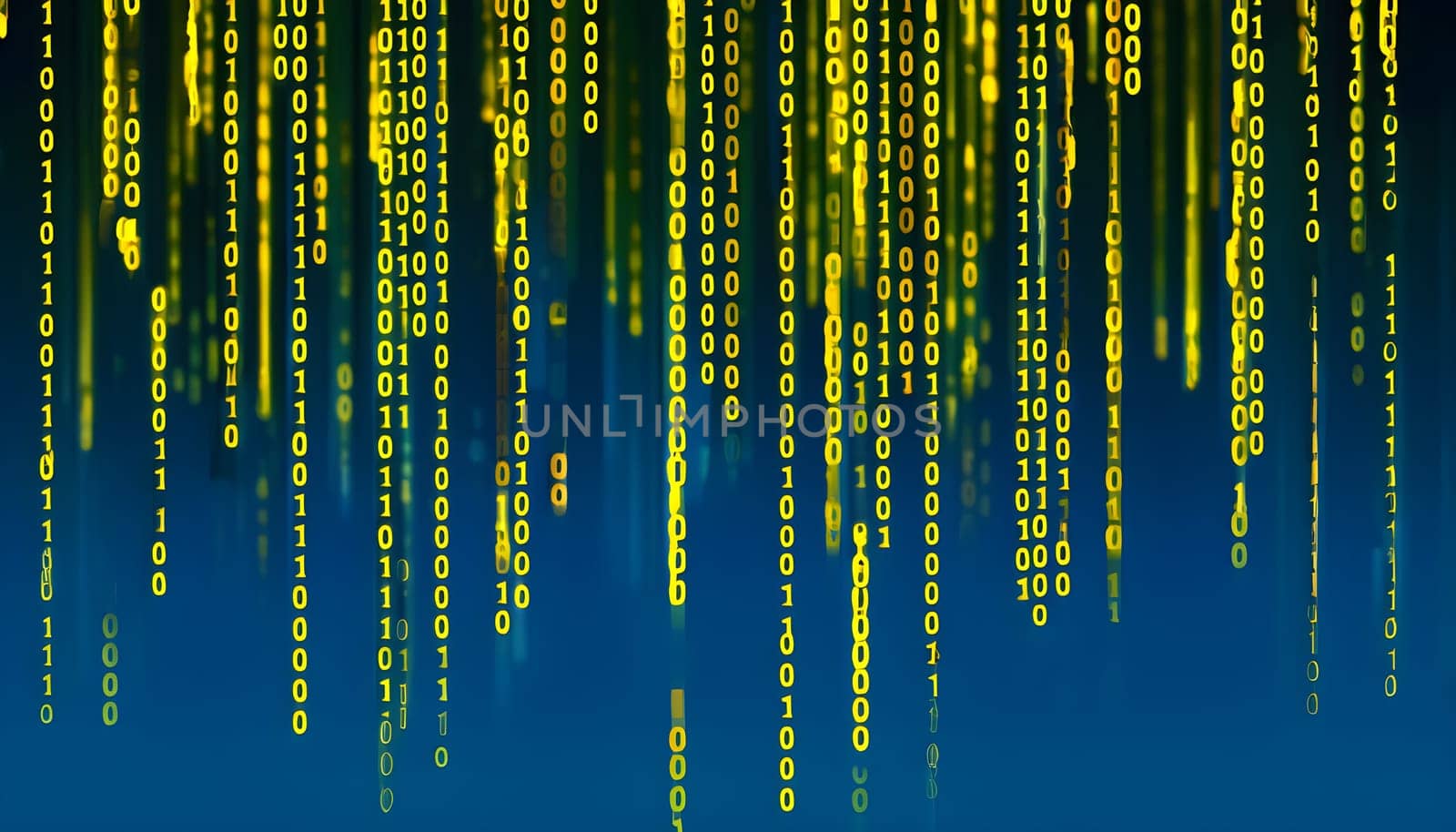 abstract animation of binary code cascading down like digital rain, representing data insights in monochromatic hues