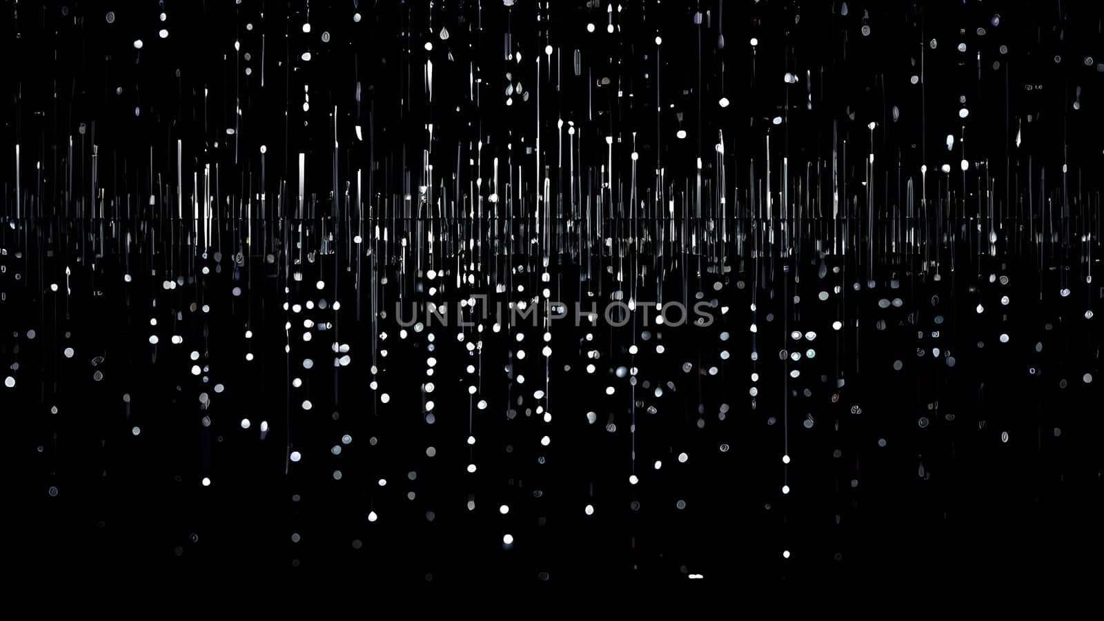 abstract animation of binary code cascading down like digital rain, representing data insights in monochromatic hues