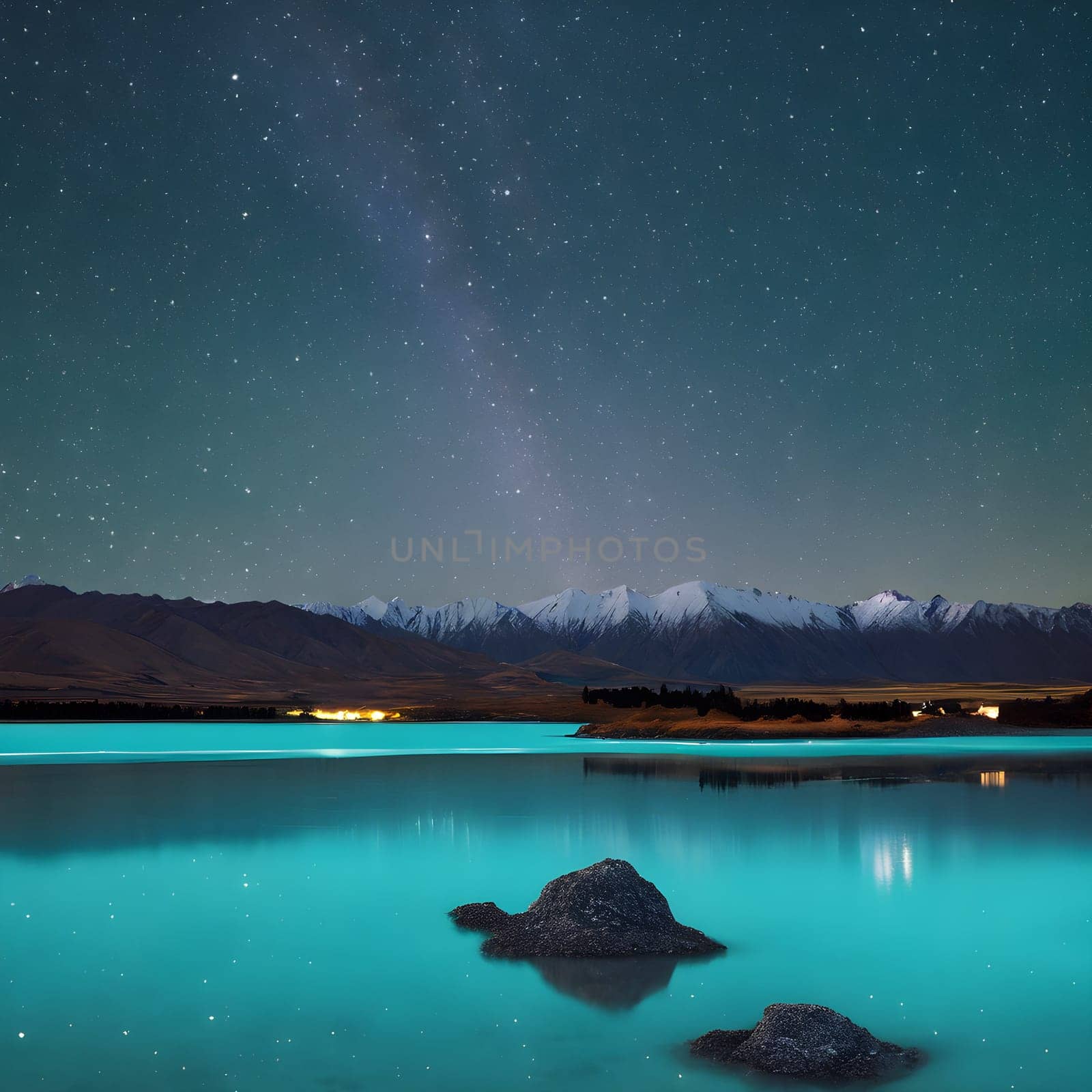 Starlit Serenity: Lake Tekapo’s Turquoise Waters at Night
