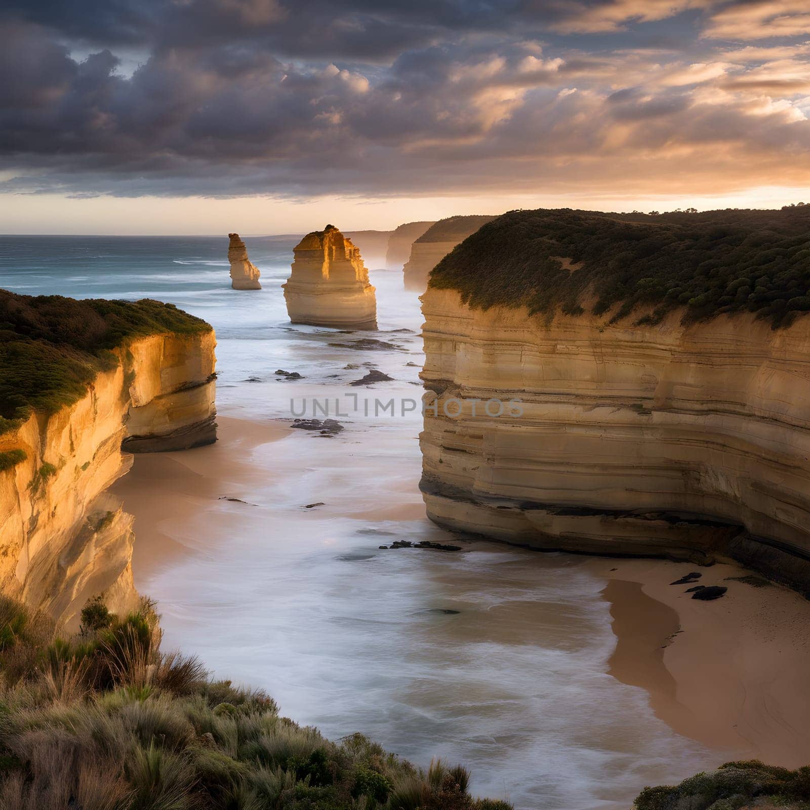 Dawn's Embrace on Victoria's Rugged Shores