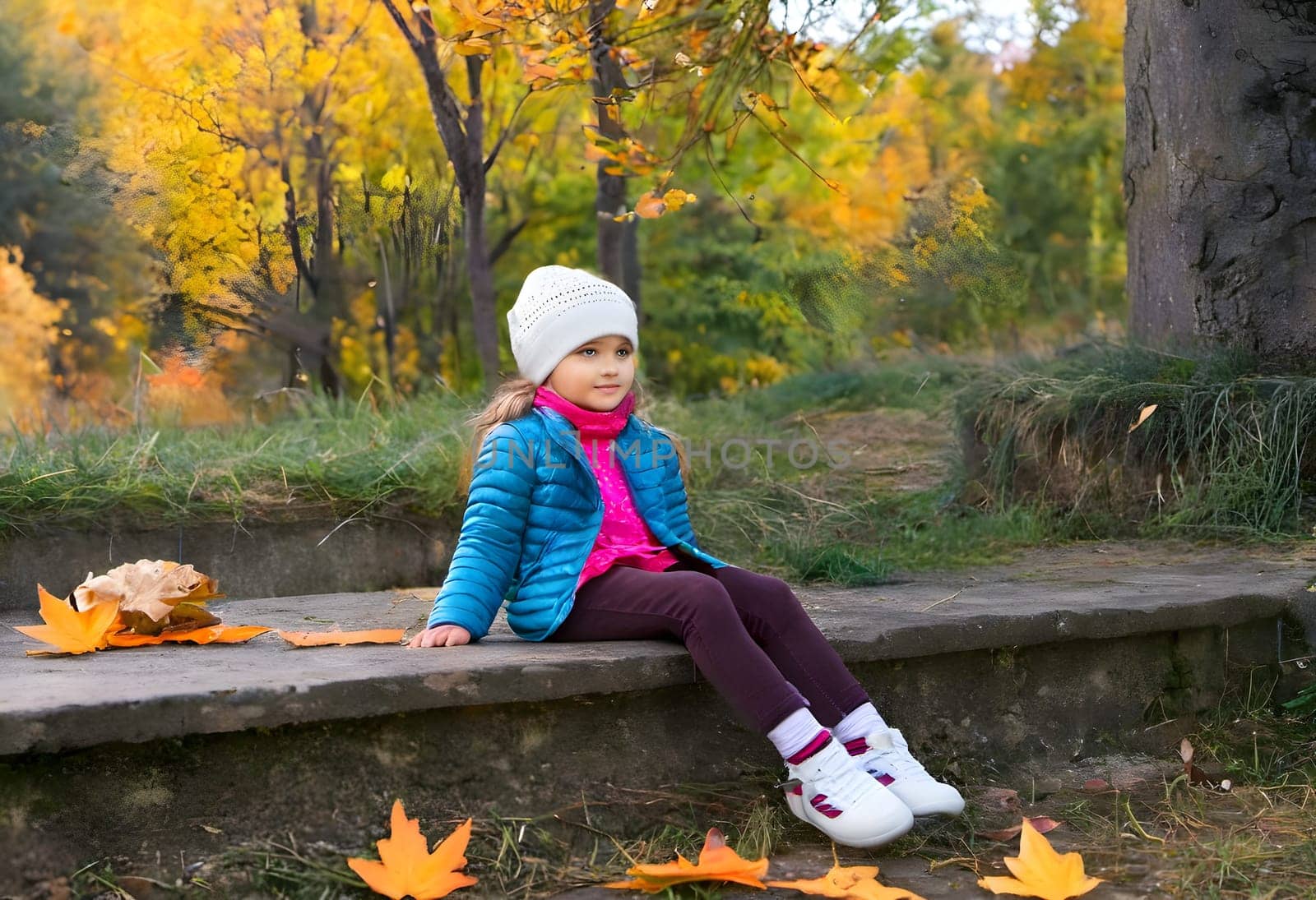 A Little Girl Embracing Nature's Beauty