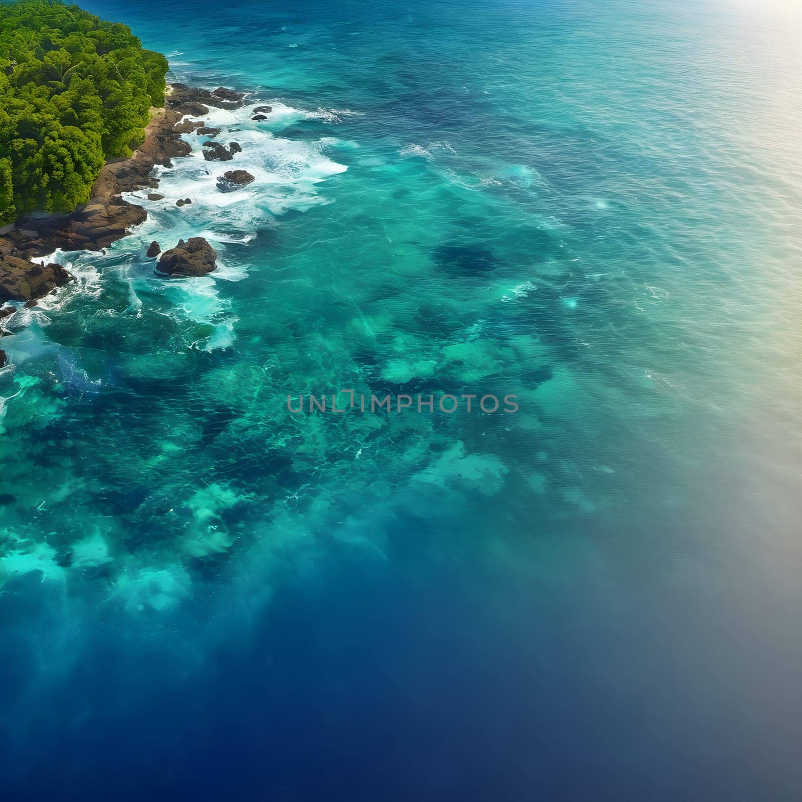 Fluid Horizons: Abstract Sea and Ocean Backgrounds