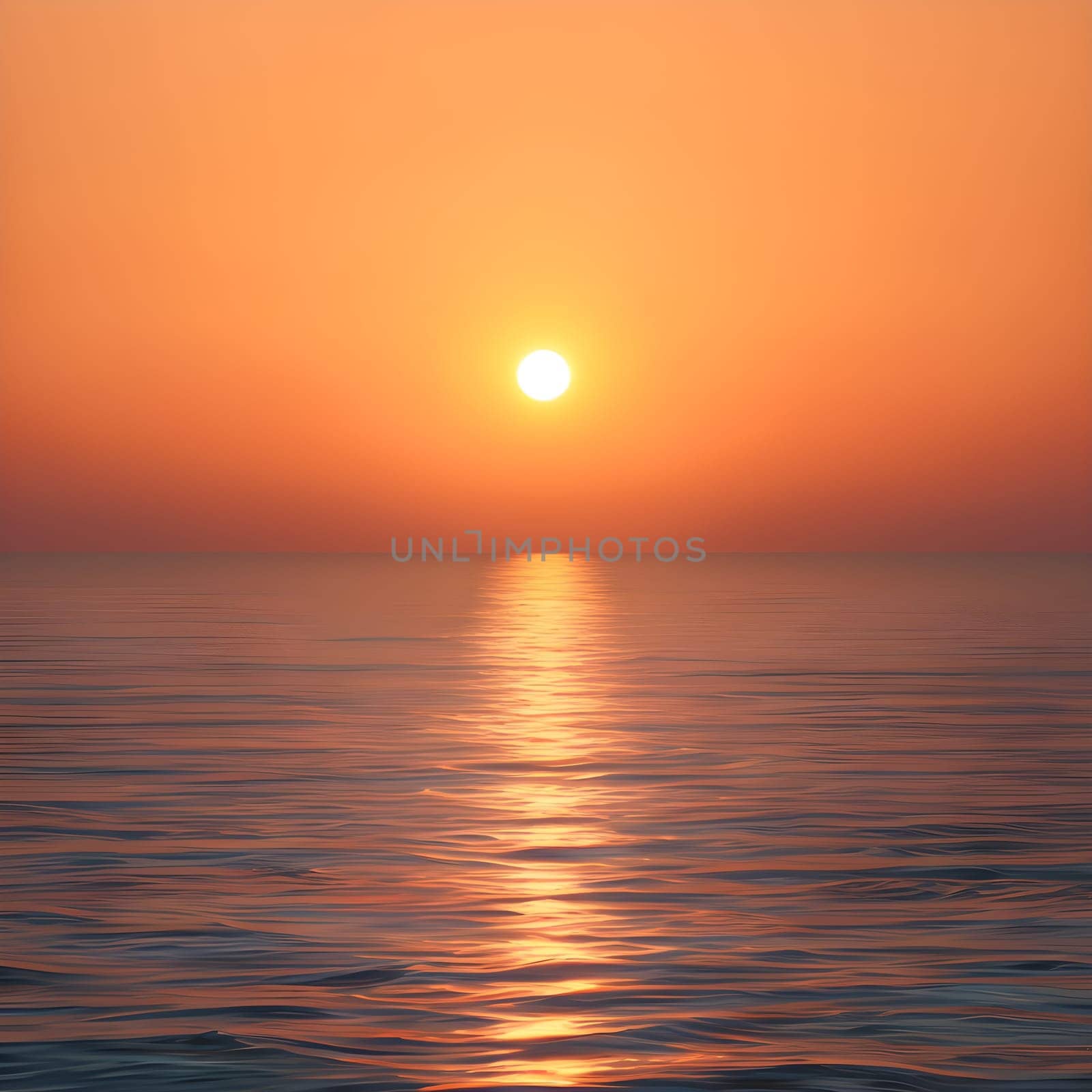 A serene sunrise over a calm ocean, symbolizing the peaceful release of the past and the embrace of new beginnings.