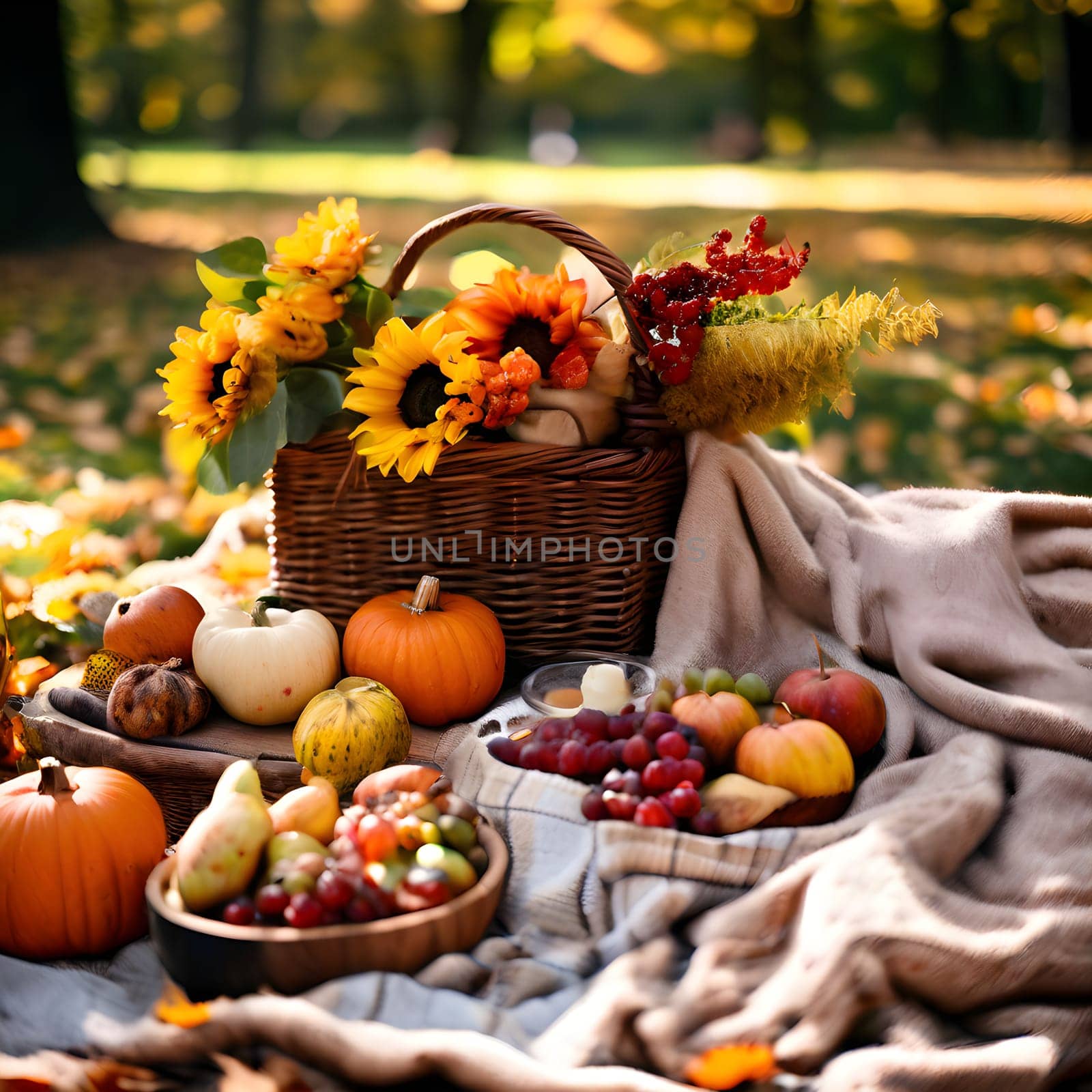 Fall Feast in the Park: Warm Morning Sun and Seasonal Treats