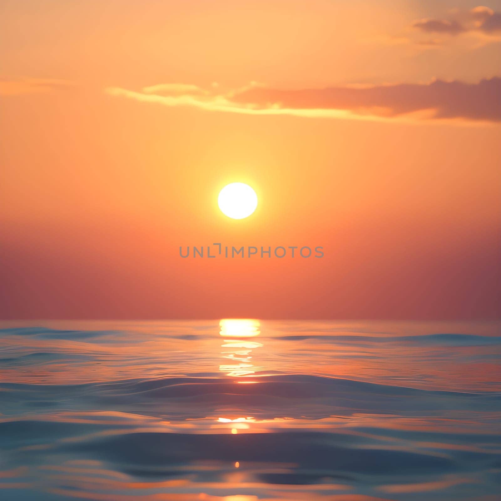 A serene sunrise over a calm ocean, symbolizing the peaceful release of the past and the embrace of new beginnings.