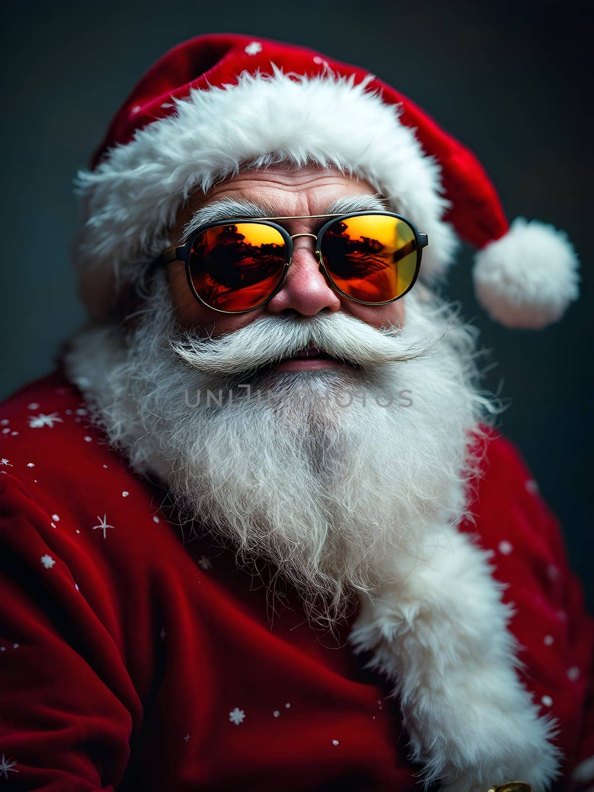 Portrait of the funny Santa