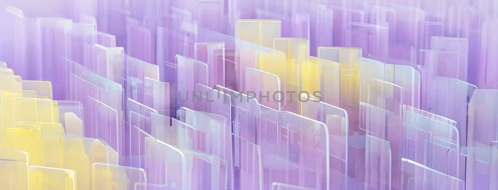 layers of translucent squares moving in a synchronized flow, resembling dynamic data visualization, AI generated