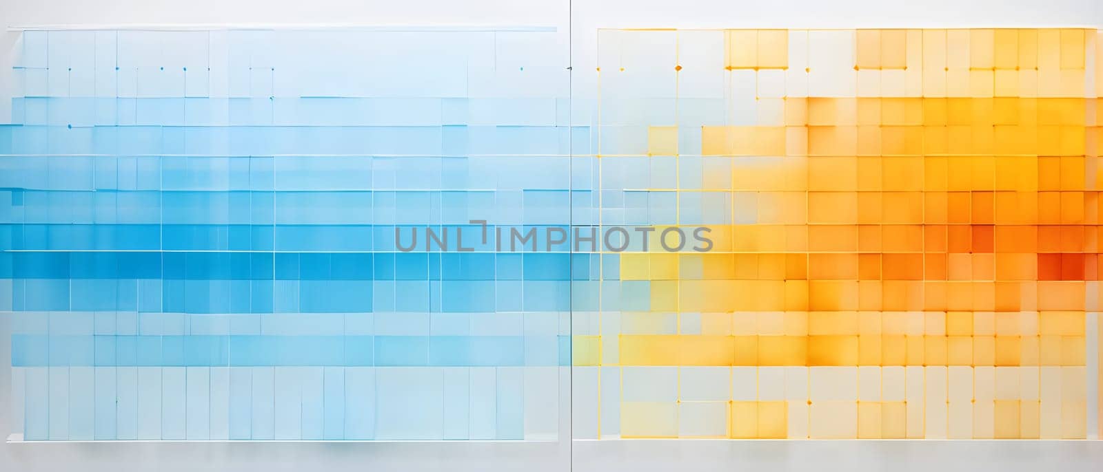 layers of translucent squares moving in a synchronized flow, resembling dynamic data visualization, AI generated