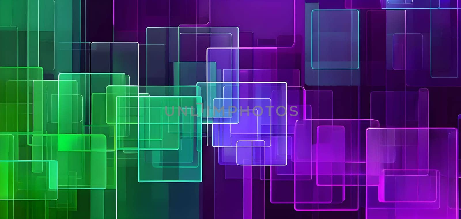layers of translucent squares moving in a synchronized flow, resembling dynamic data visualization, AI generated