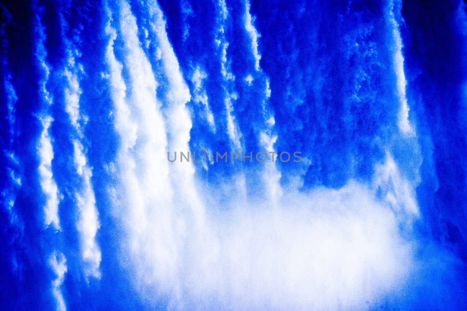 blue waterfall art. Shooting Location: Toronto