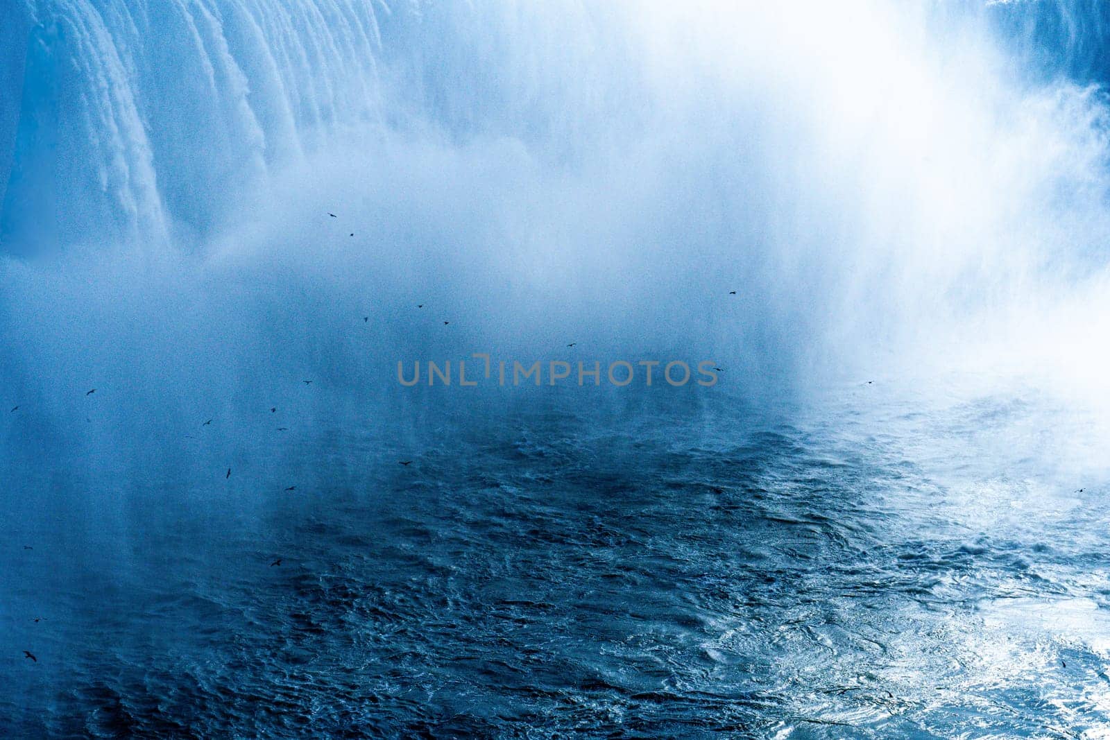Powerful waterfall spray. Shooting Location: Toronto