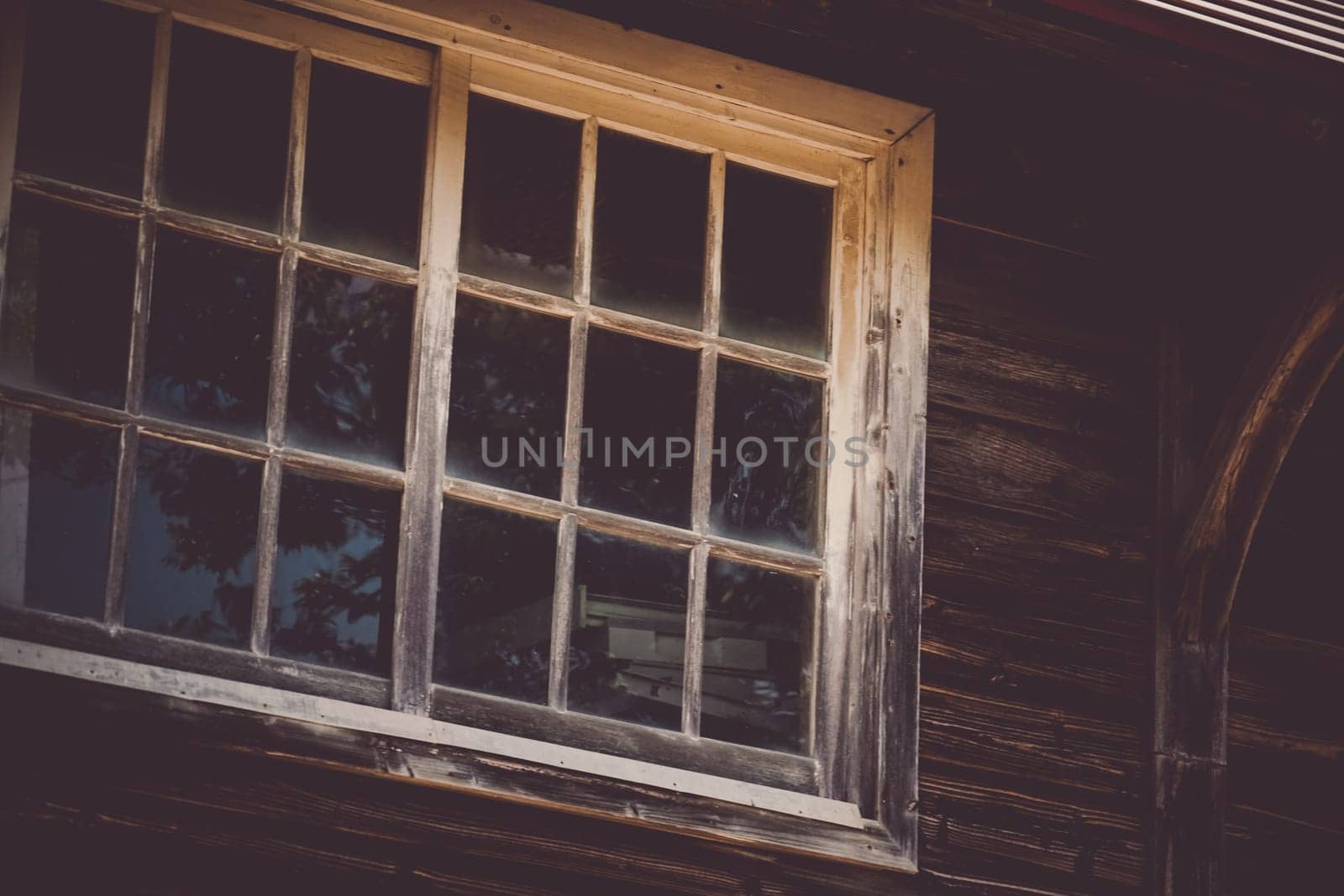 Old wall of old wooden construction. Shooting Location: Hokkaido