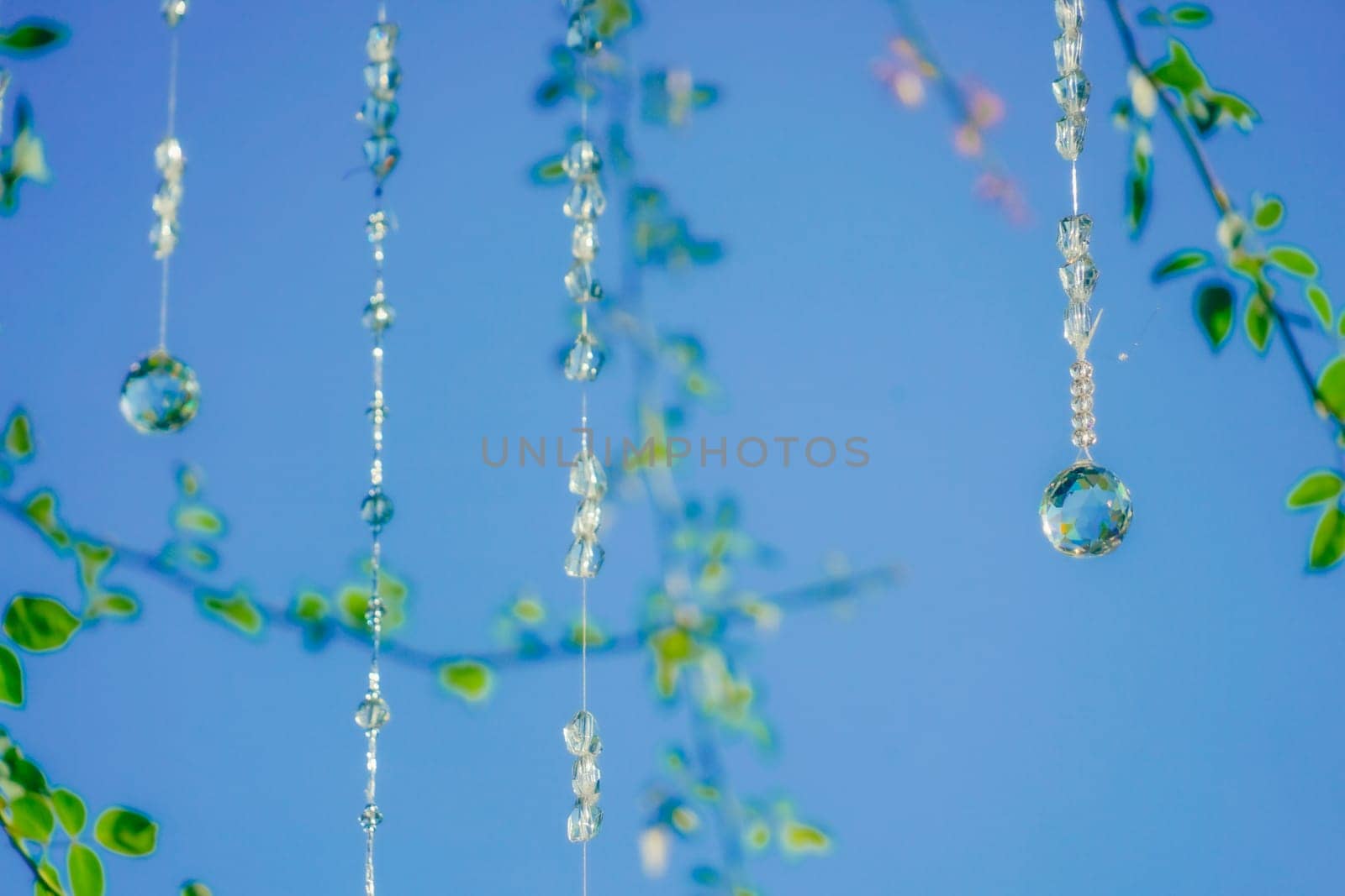 Image of summer sky and jewelry. Shooting Location: Nishi -ku, Yokohama