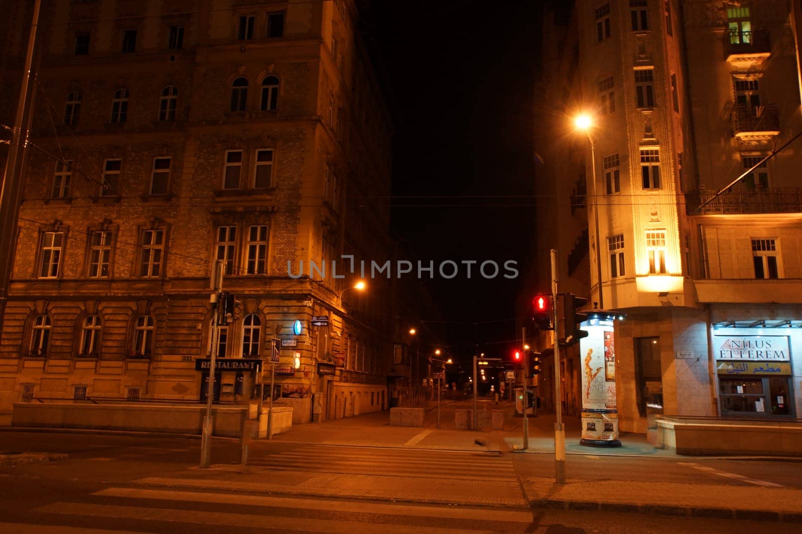 Night view of Keleti station. Shooting Location: Hungary, Budapest