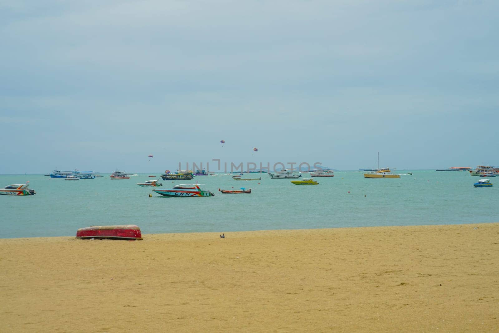 Pattaya beachside scenery. Shooting Location: Thailand, Pattaya