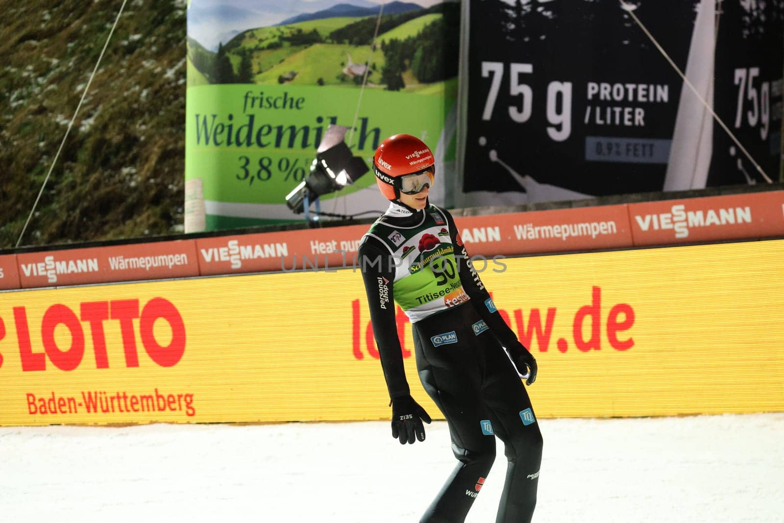 Karl Geiger (SC Oberstdorf) at the FIS Ski Jumping World Cup Individual Men in Neustadt