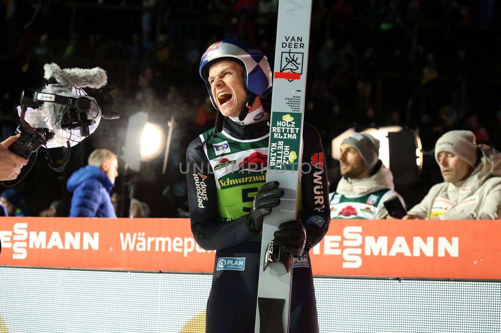 Andreas Wellinger (SC Ruhpolding) at the FIS Ski Jumping World Cup Individual Men in Neustadt