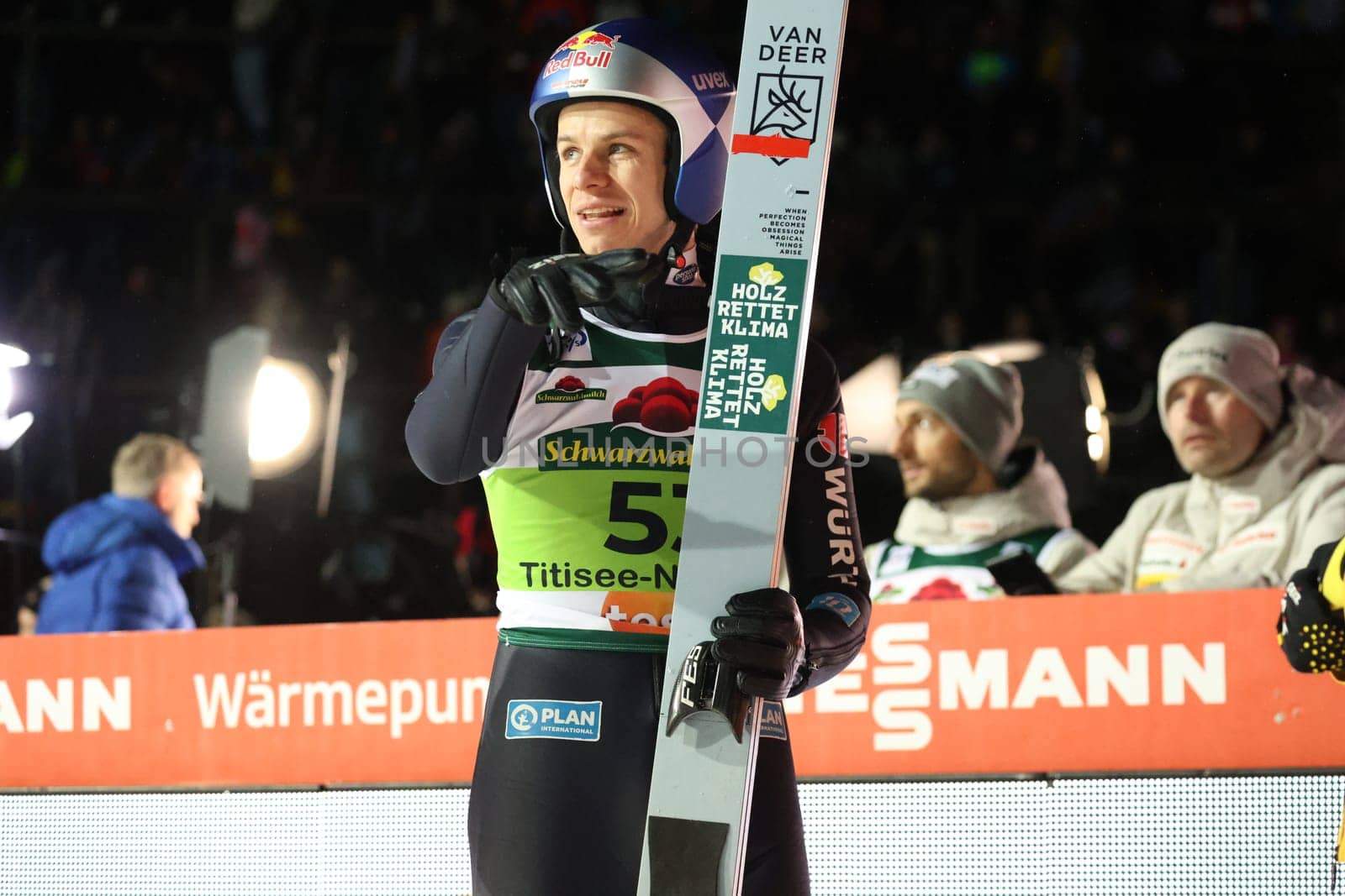Andreas Wellinger (SC Ruhpolding) at the FIS Ski Jumping World Cup Individual Men in Neustadt