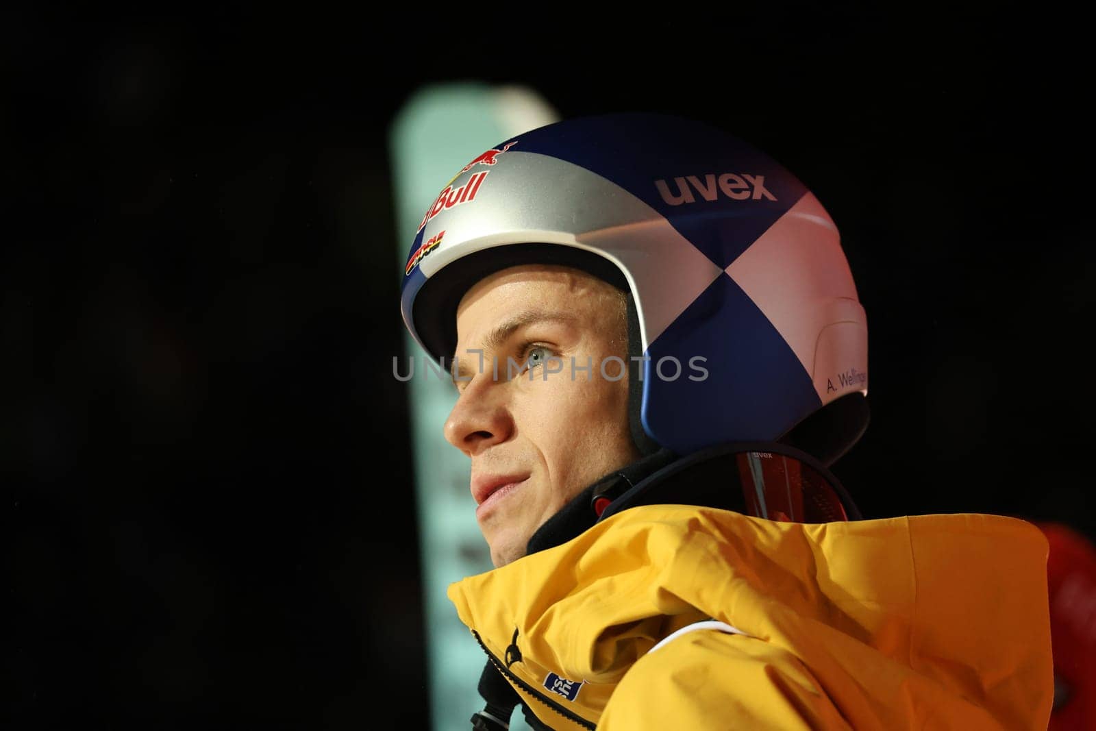 Andreas Wellinger (SC Ruhpolding) at the FIS Ski Jumping World Cup Individual Men in Neustadt