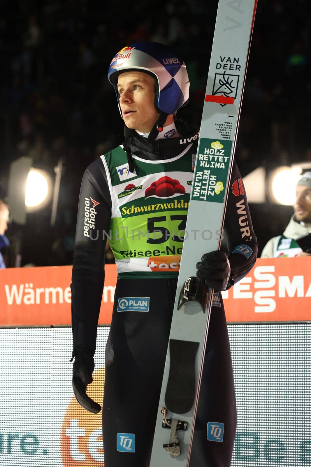 Andreas Wellinger (SC Ruhpolding) at the FIS Ski Jumping World Cup Individual Men in Neustadt