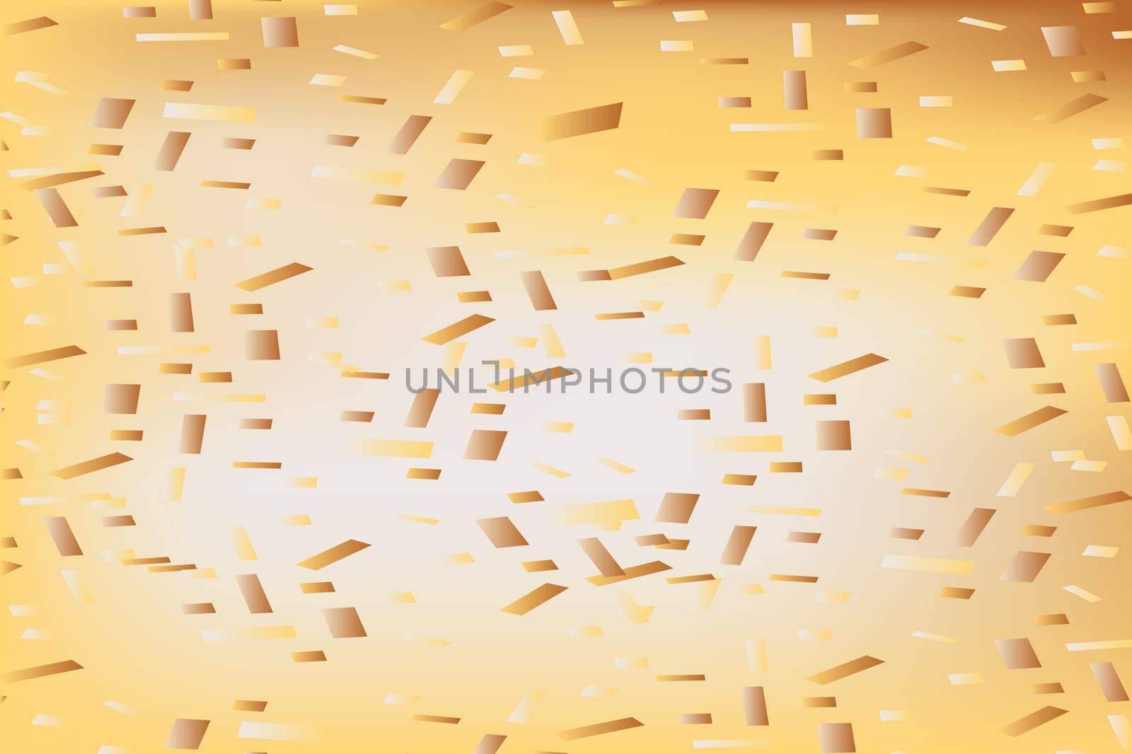 Falling confetti on blurred gradient abstract background, retro pastel vector illustration. Holographic trendy graphic design for greeting card banner poster event celebration flyer party invitation