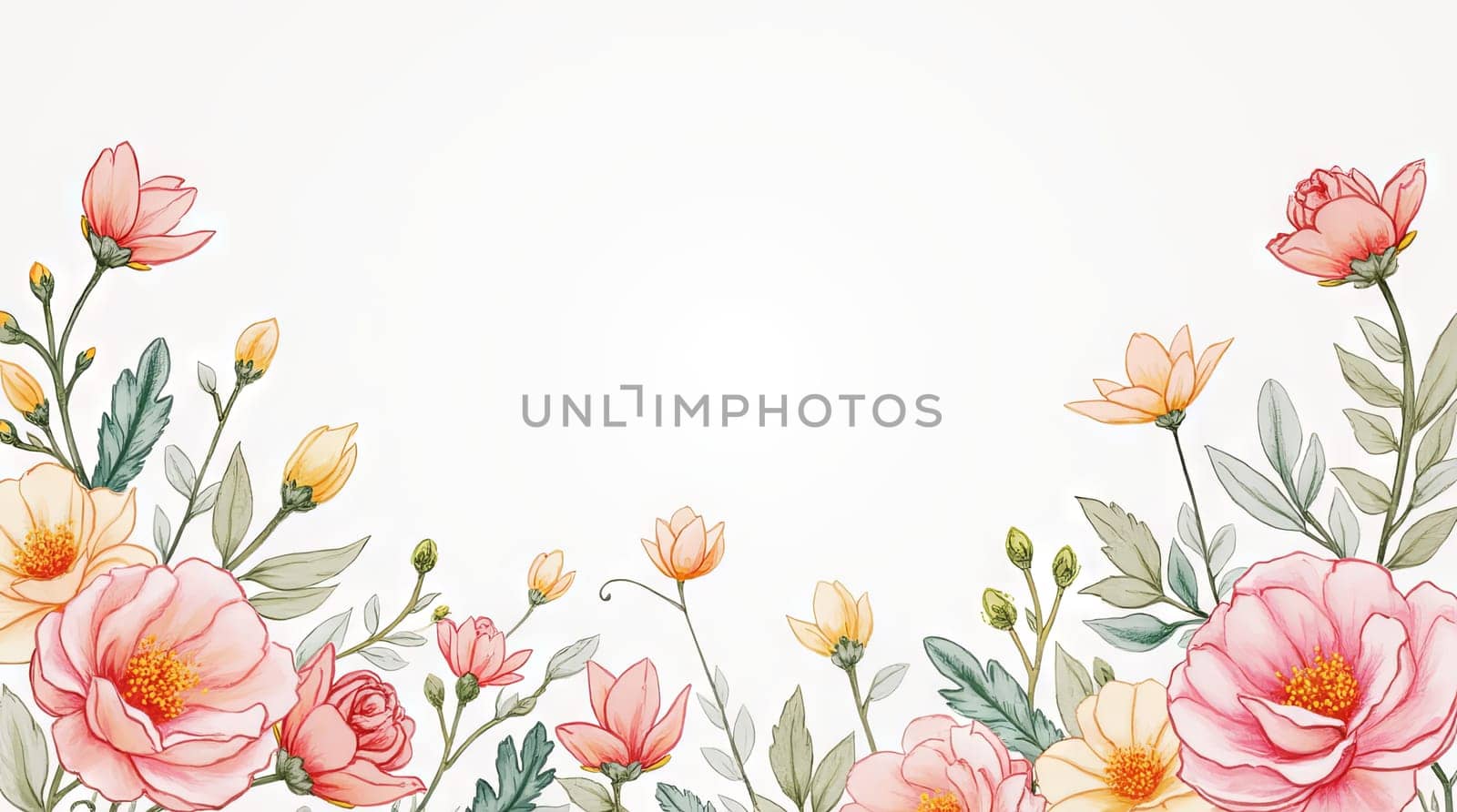 A Stunning Invitation Design Featuring Floral Art And Elegance