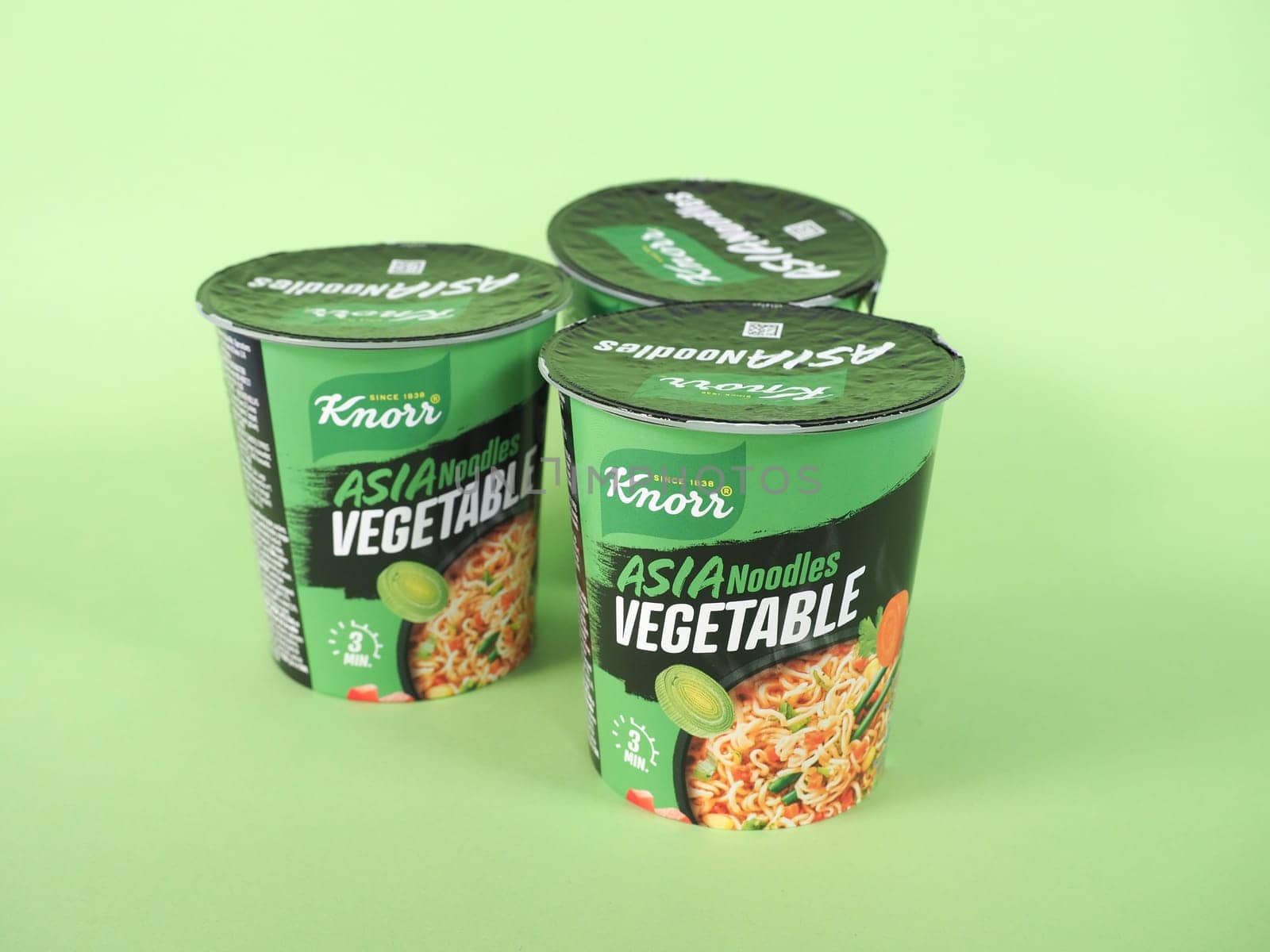 STUTTGART, GERMANY - NOVEMBER 17, 2024: Knorr Asia noodles vegetable