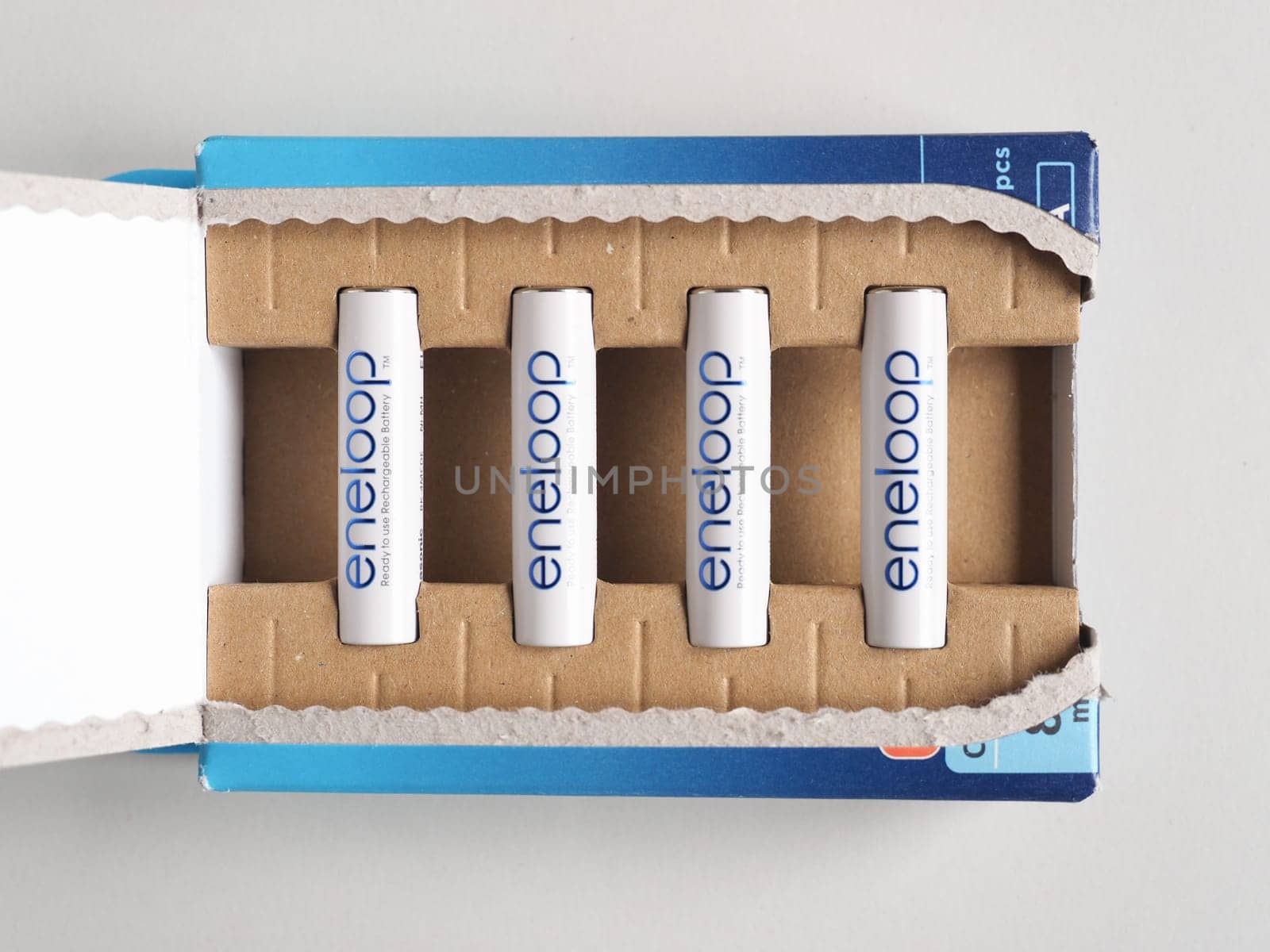 OSAKA, JAPAN - SEPTEMBER 12, 2024: Packet of Panasonic eneloop rechargeable batteries