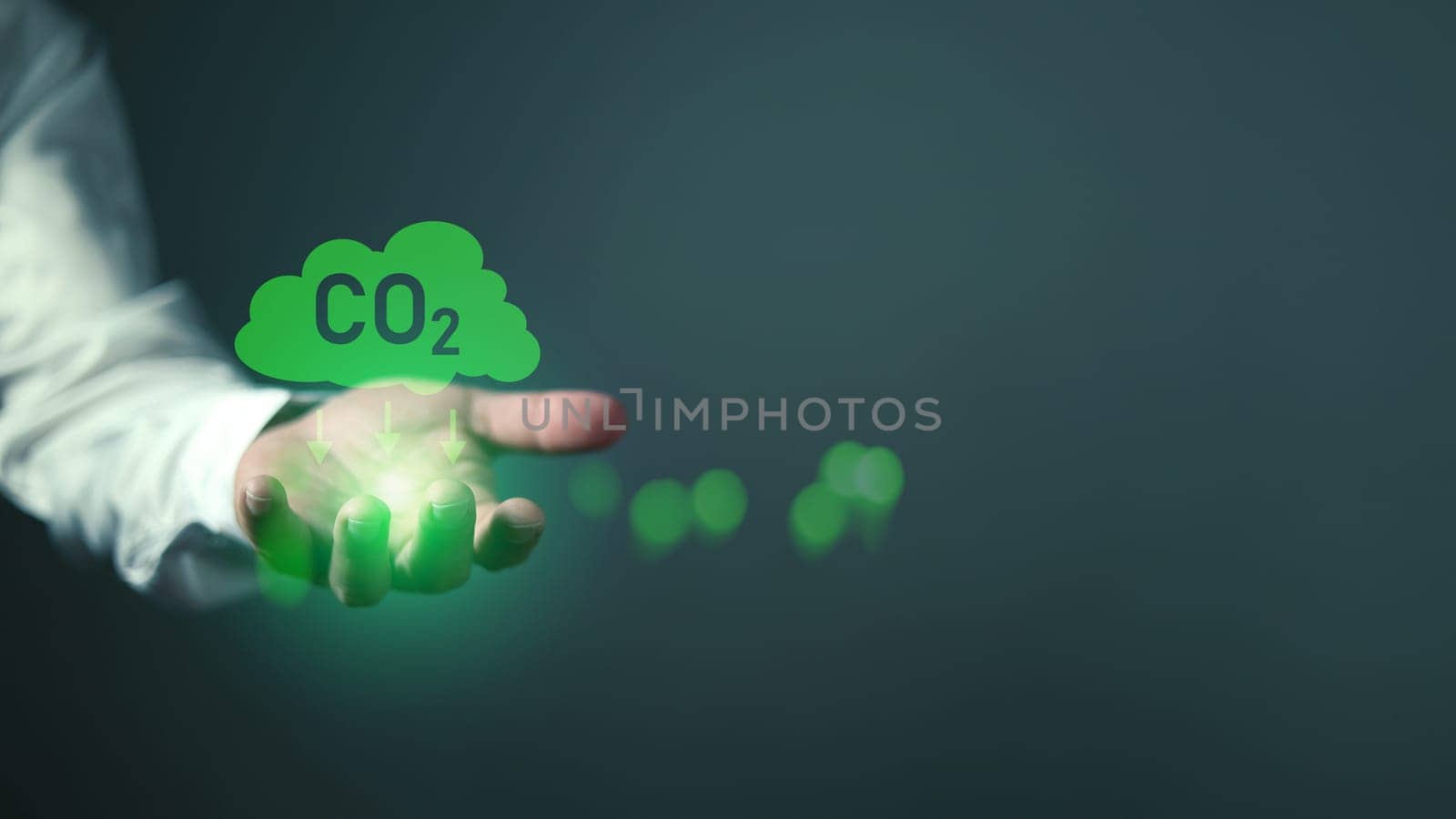 Co2 reduce, Concept of Reduce greenhouse gas emission for climate change and sustainable, Save earth, Reduce global warming, Save energy, Use renewable energy, Protect the environment.