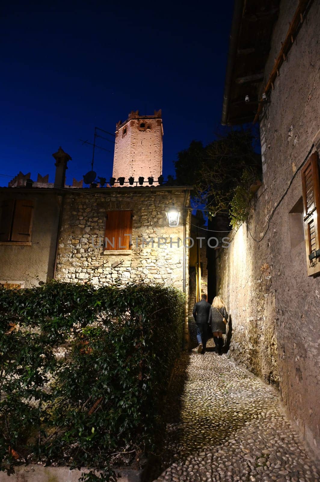 Abend an der Burg in Malcesine
