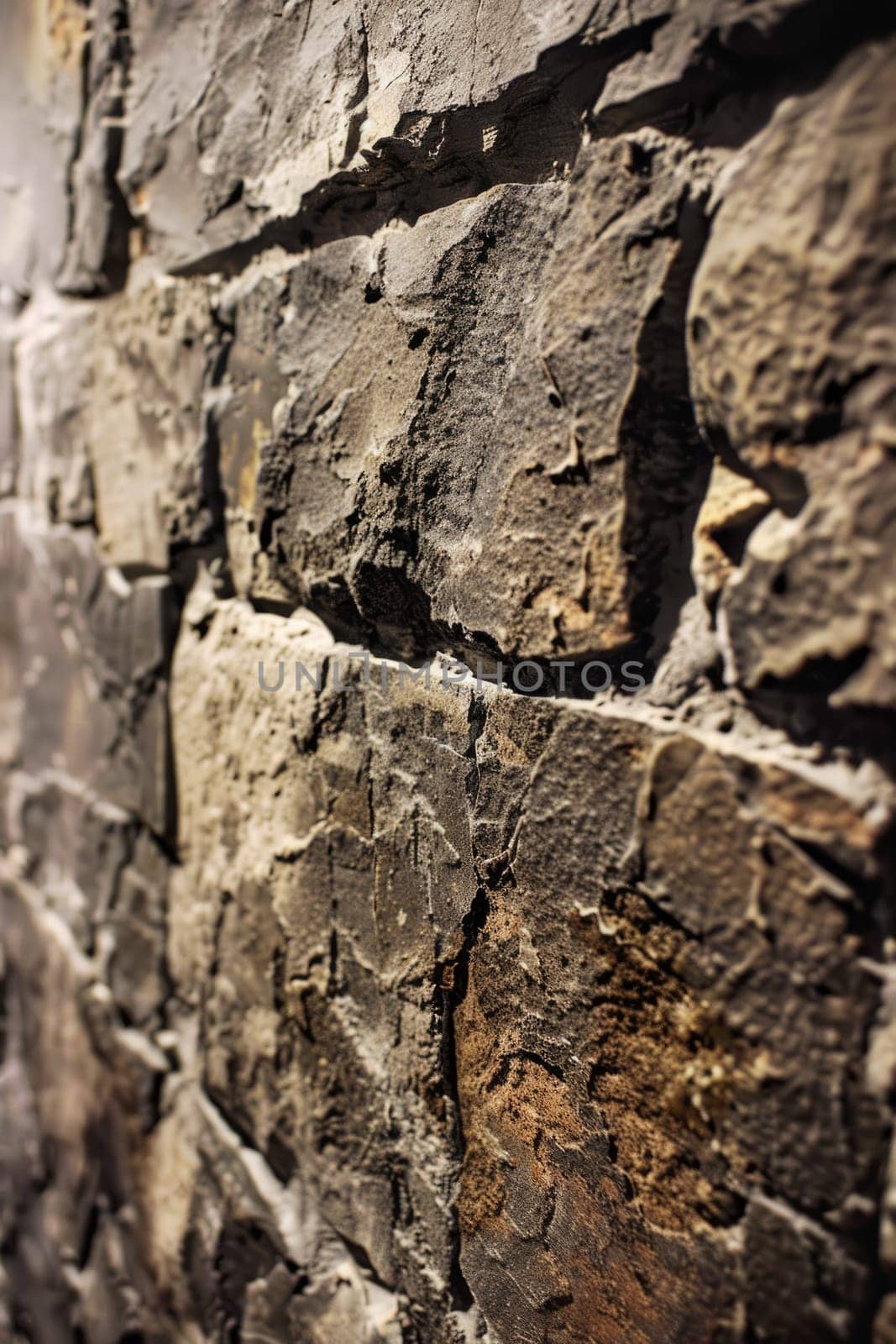 Detailed image of a rustic stone wall showcasing natural textures and earthy tones, perfect for backgrounds or design elements.