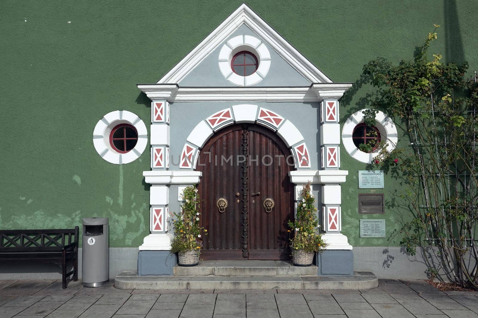 Eingang am Rathaus in Rudolstadt